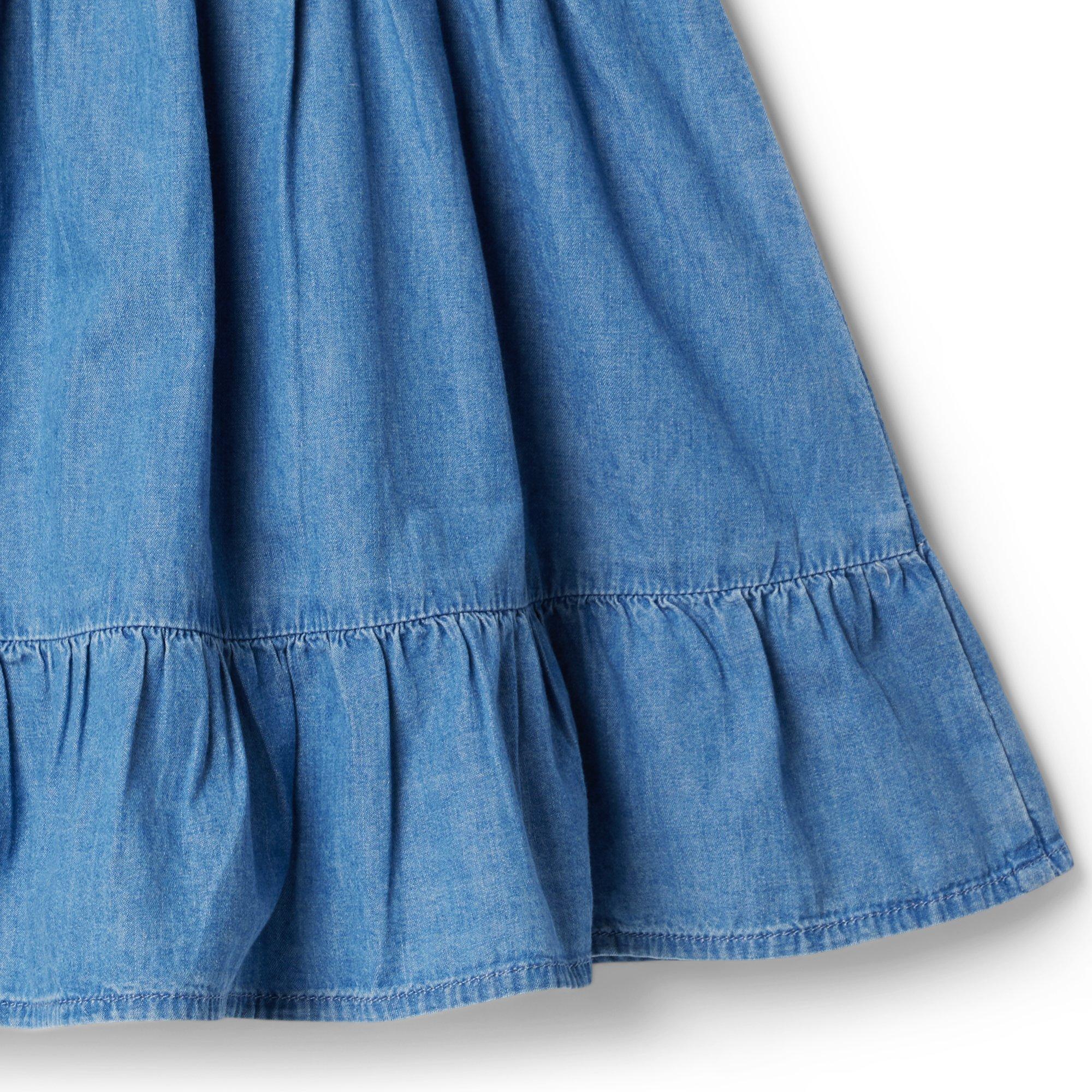 The Emily Chambray Smocked Sundress image number 3