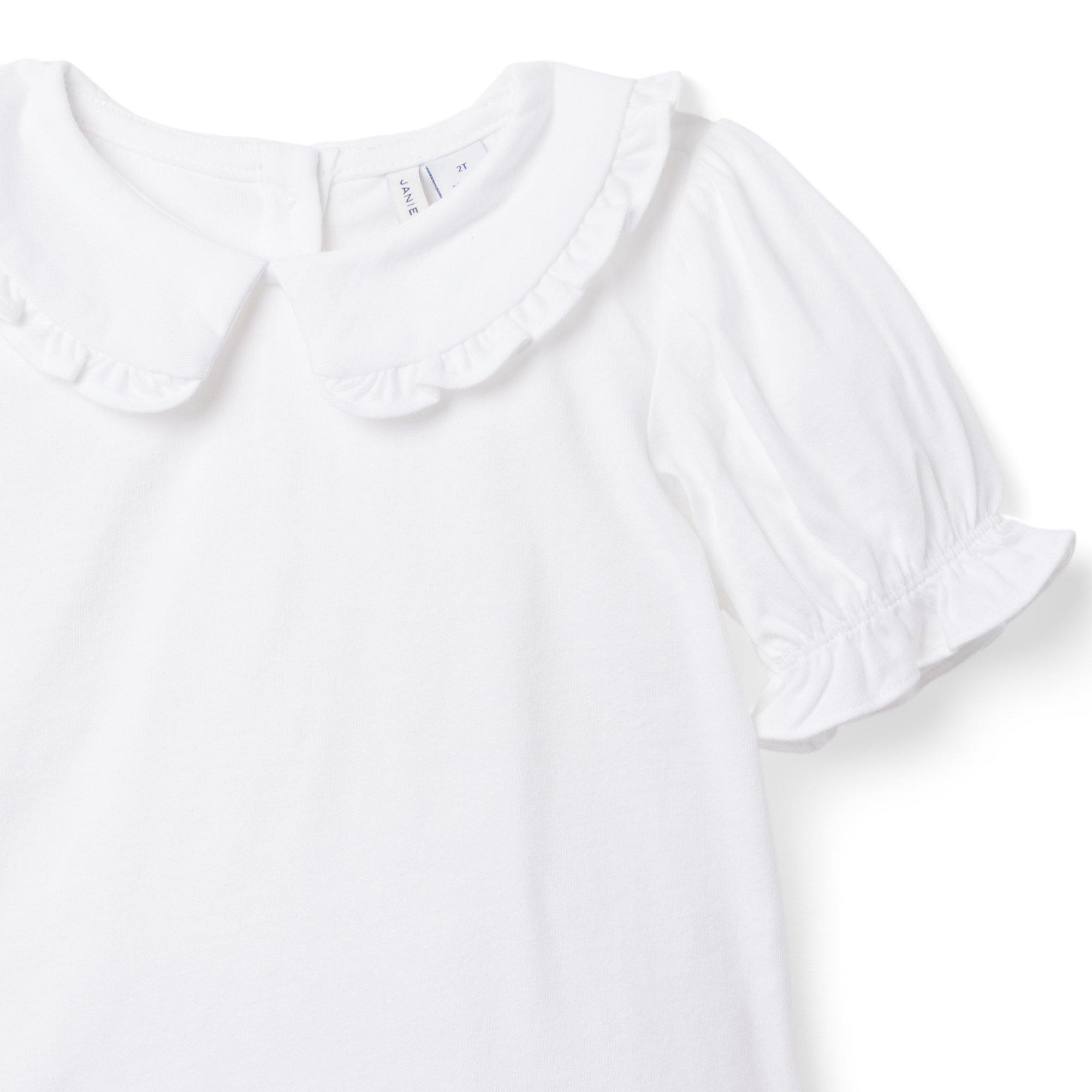 Puff Sleeve Collared Jersey Top image number 2