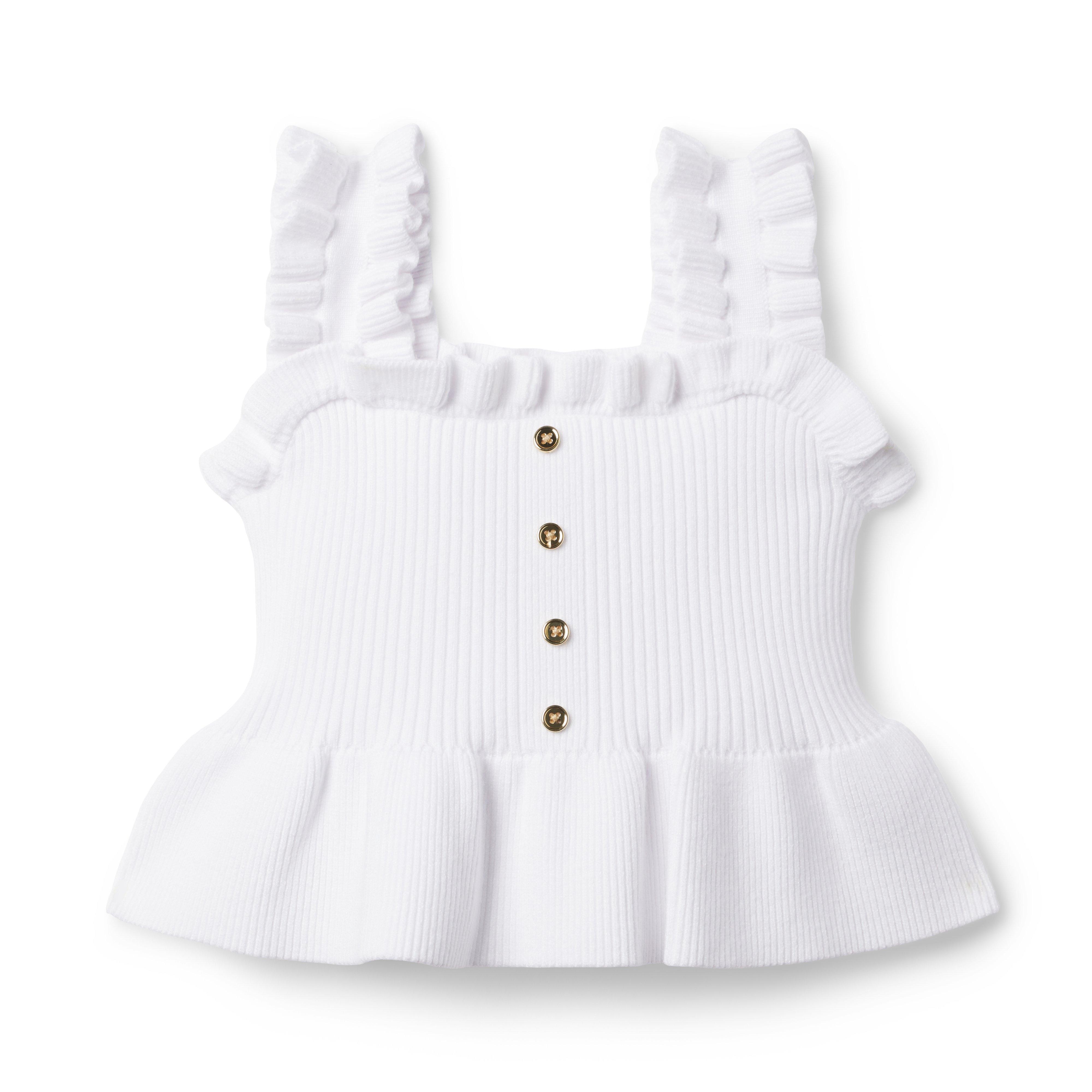 Peplum Ruffle Sweater Top image number 0