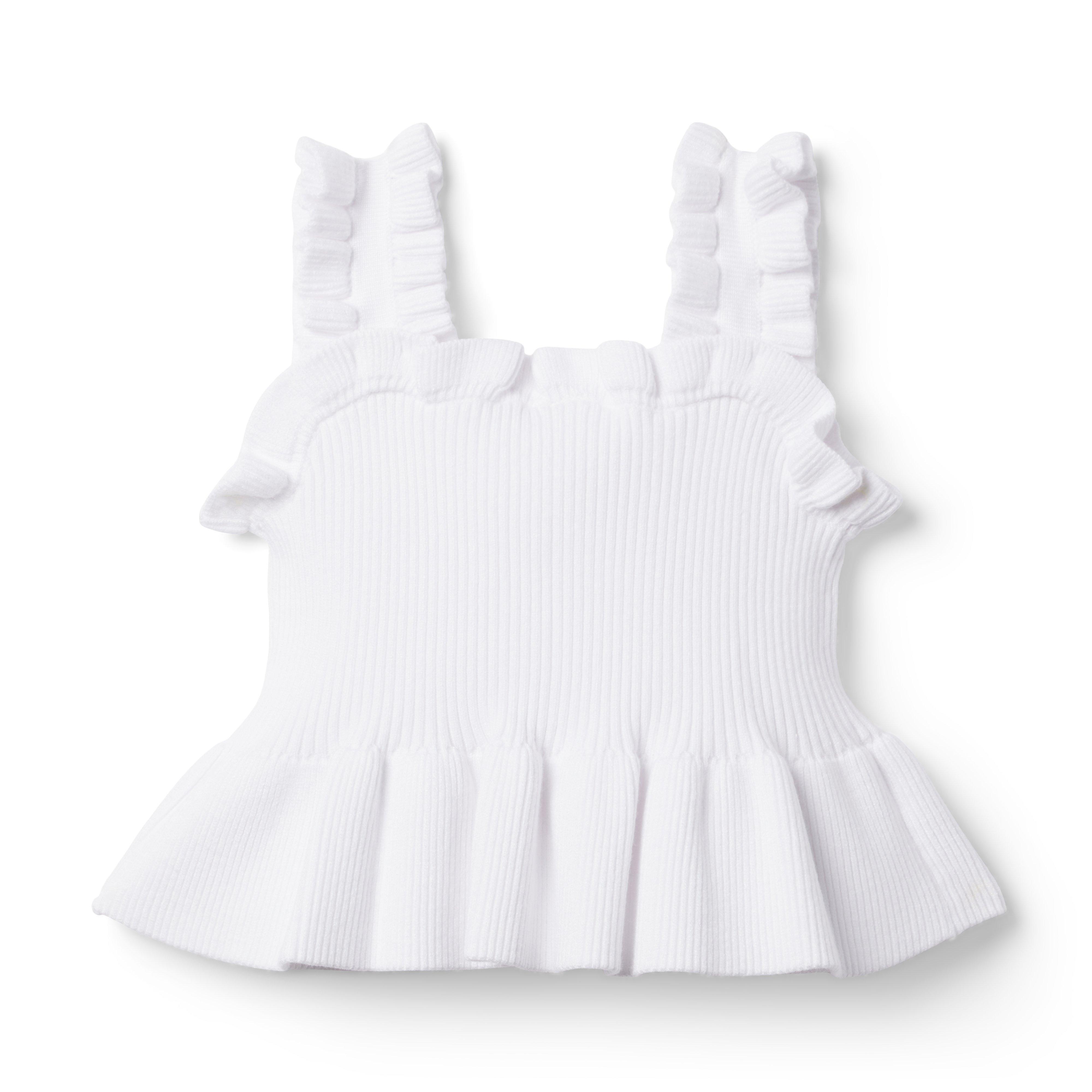 Peplum Ruffle Sweater Top image number 1