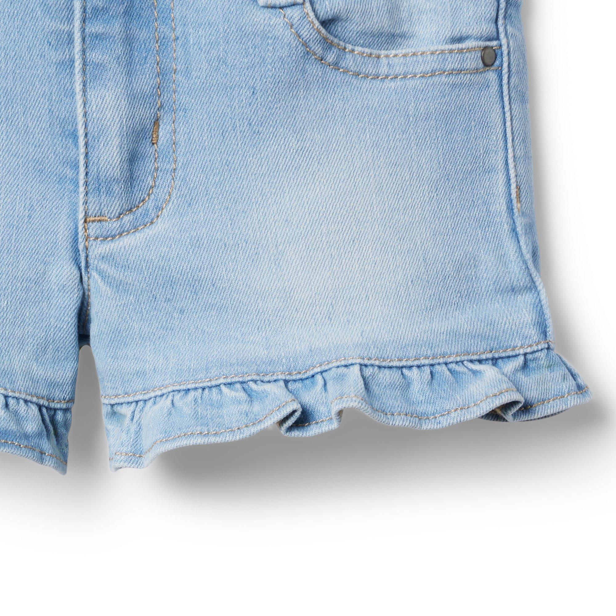 Ruffle Hem Denim Short image number 3