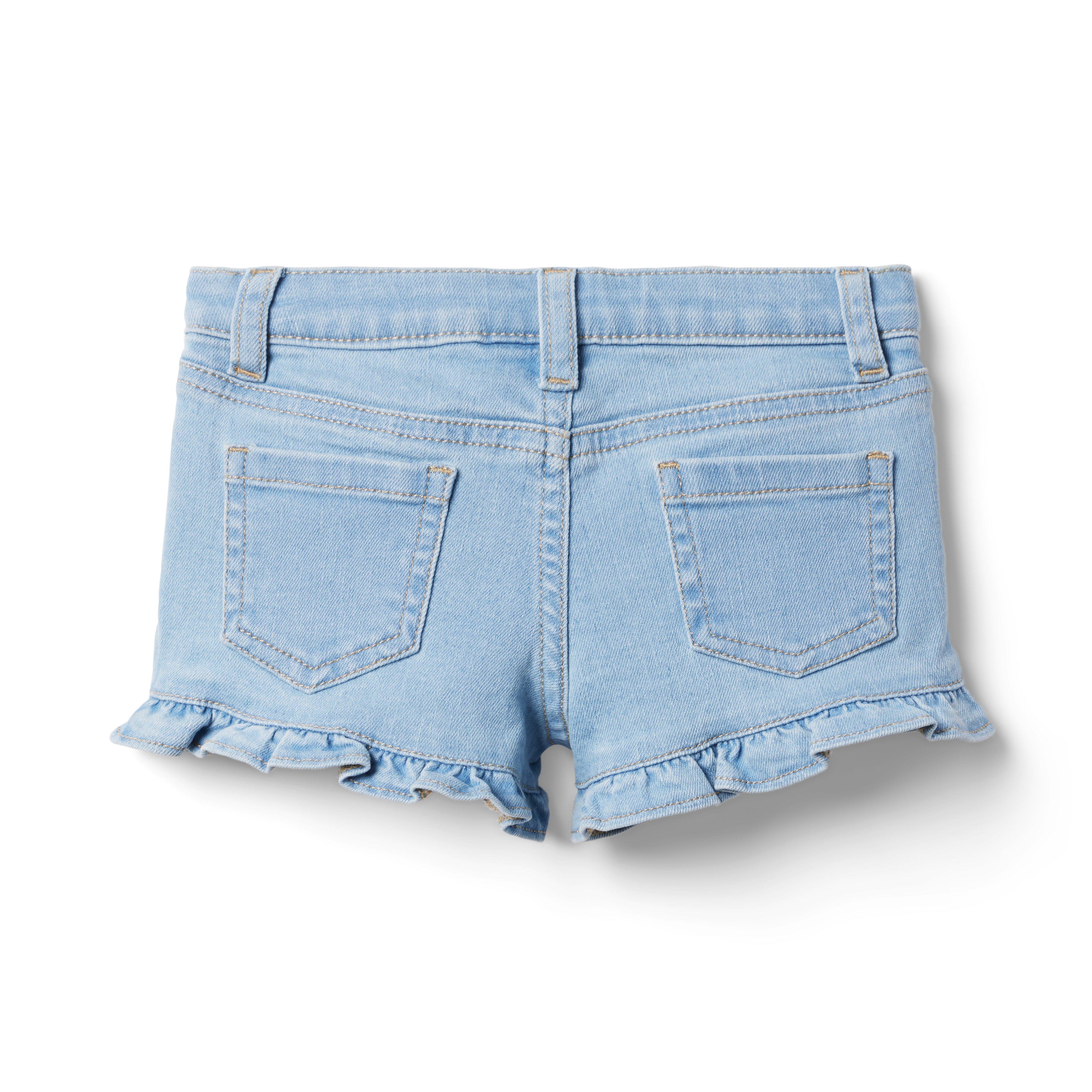 Ruffle Hem Denim Short image number 1