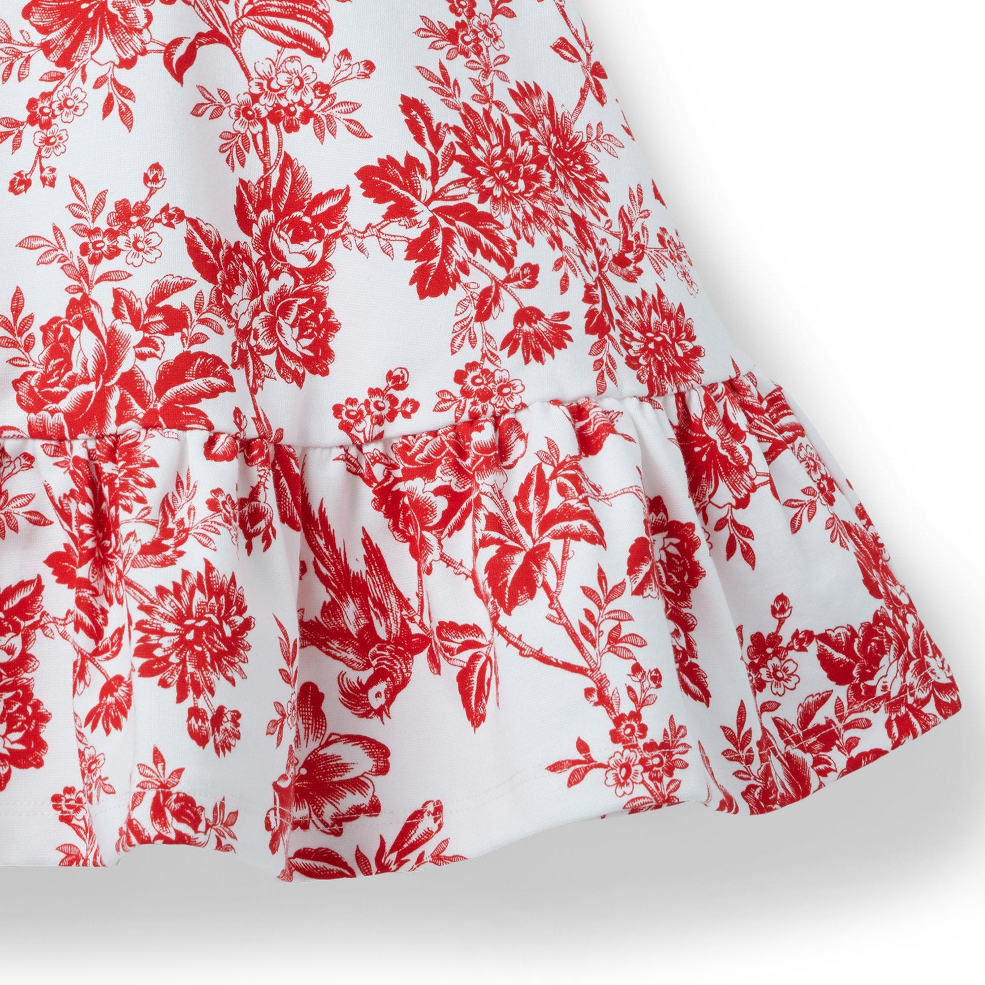 Floral Ruffle Ponte Dress image number 3