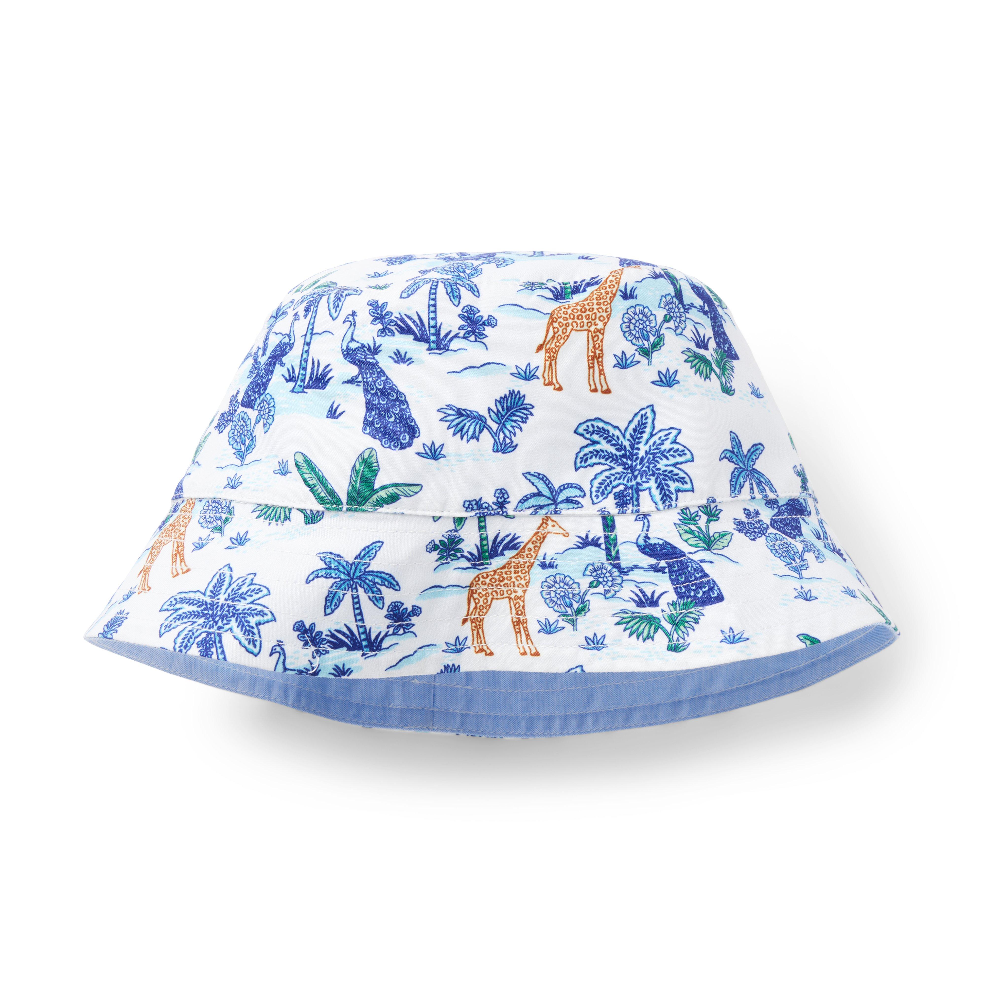 Safari Toile Recycled Reversible Bucket Hat image number 0