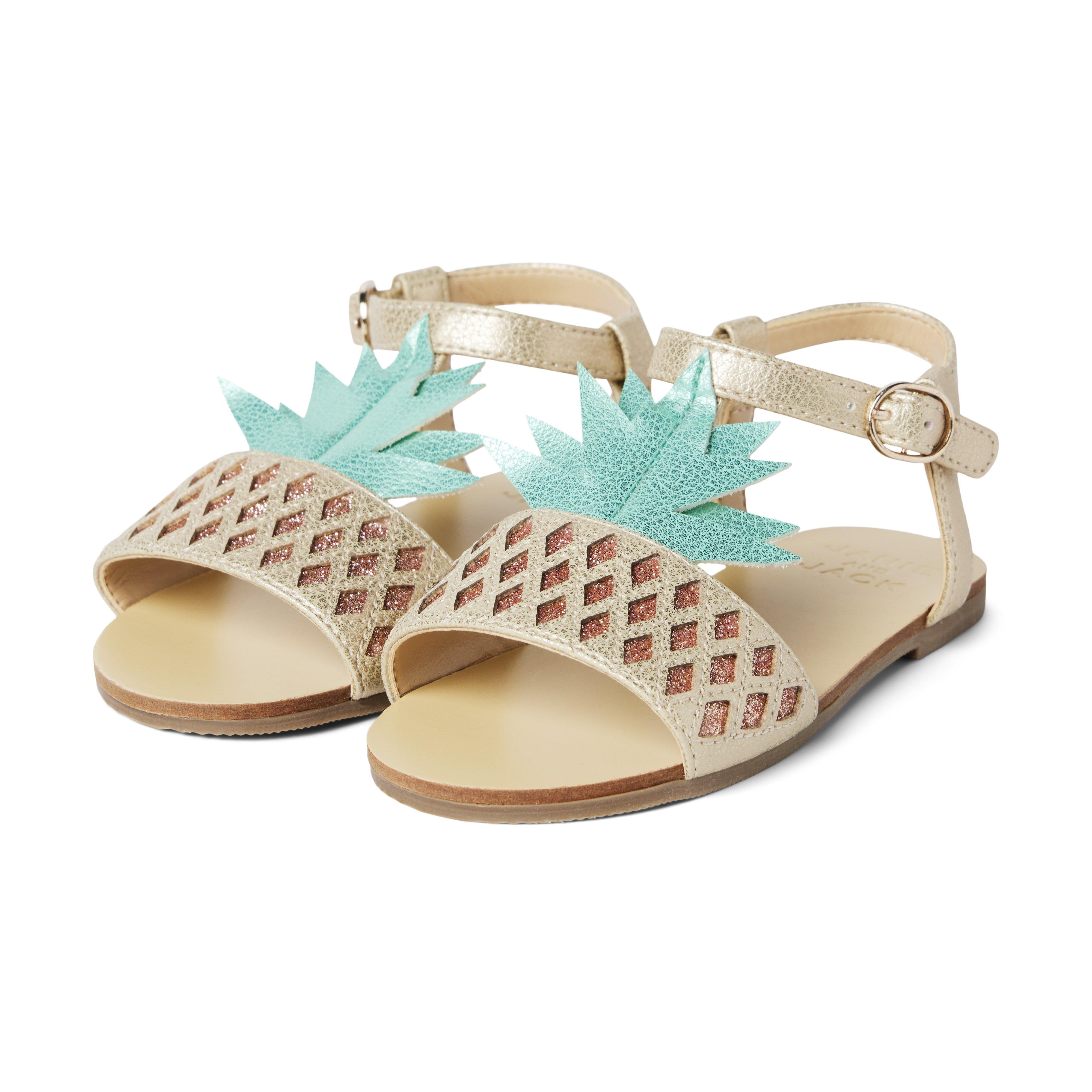 Metallic Pineapple Sandal