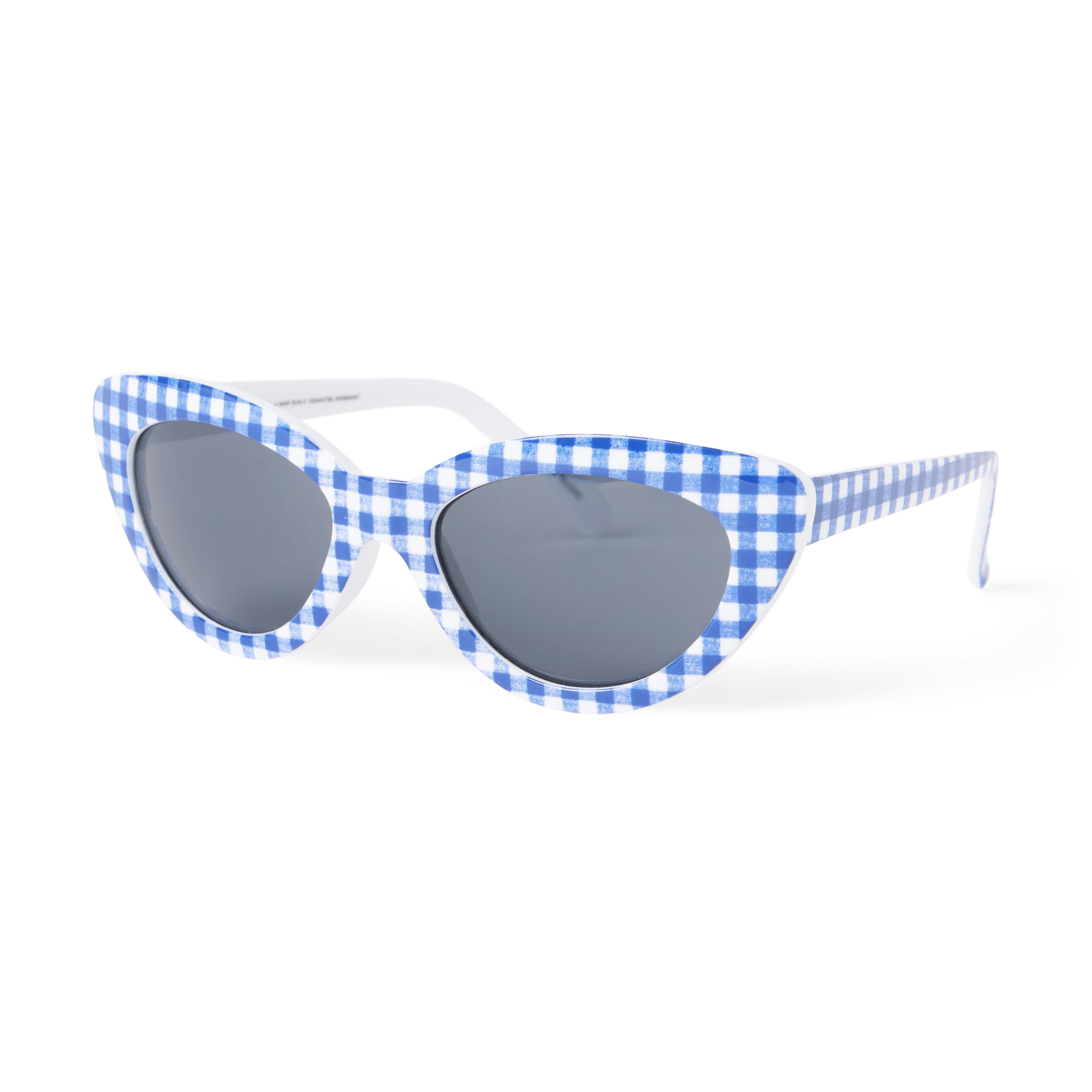 Gingham Cat Eye Sunglasses