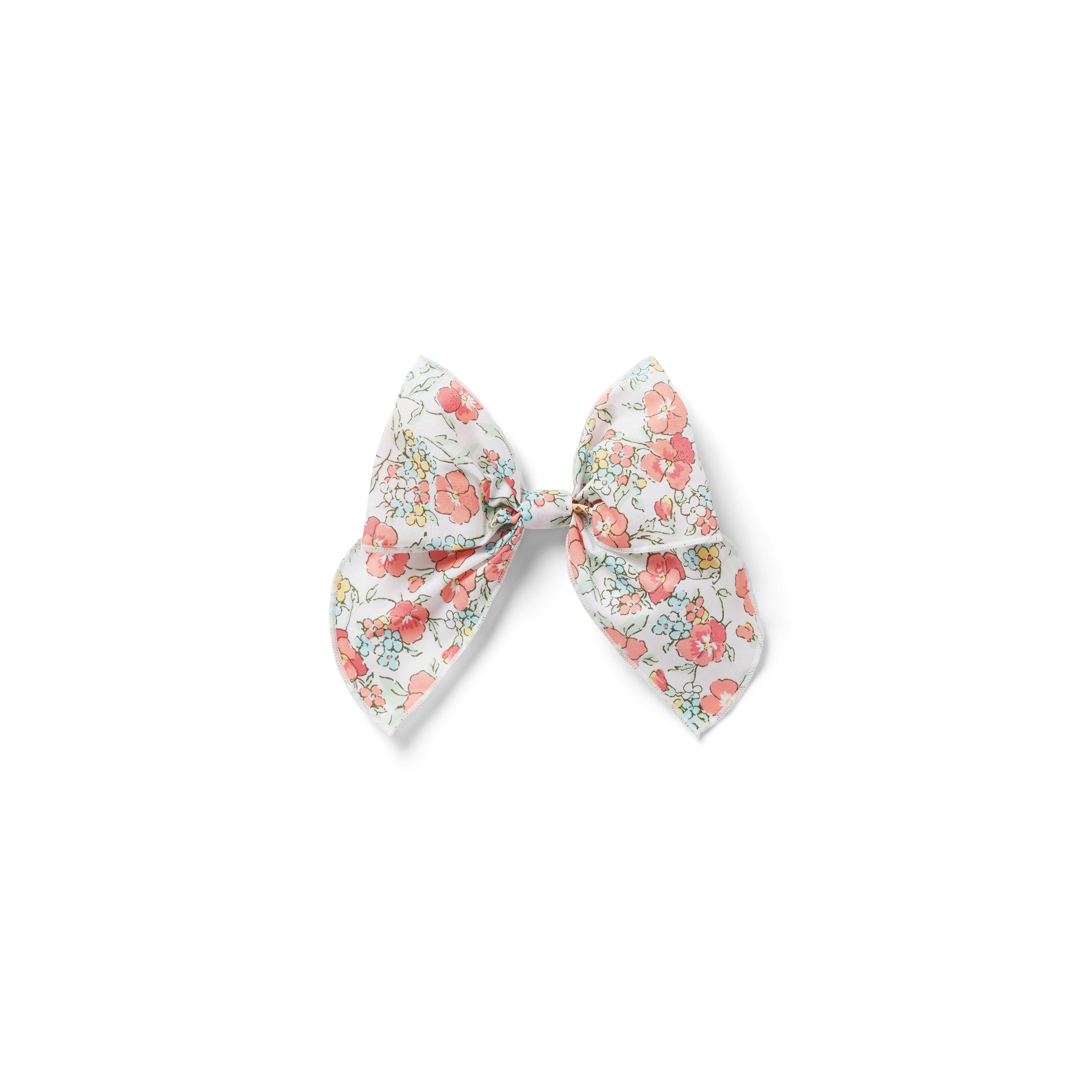 Floral Bow Barrette image number 0