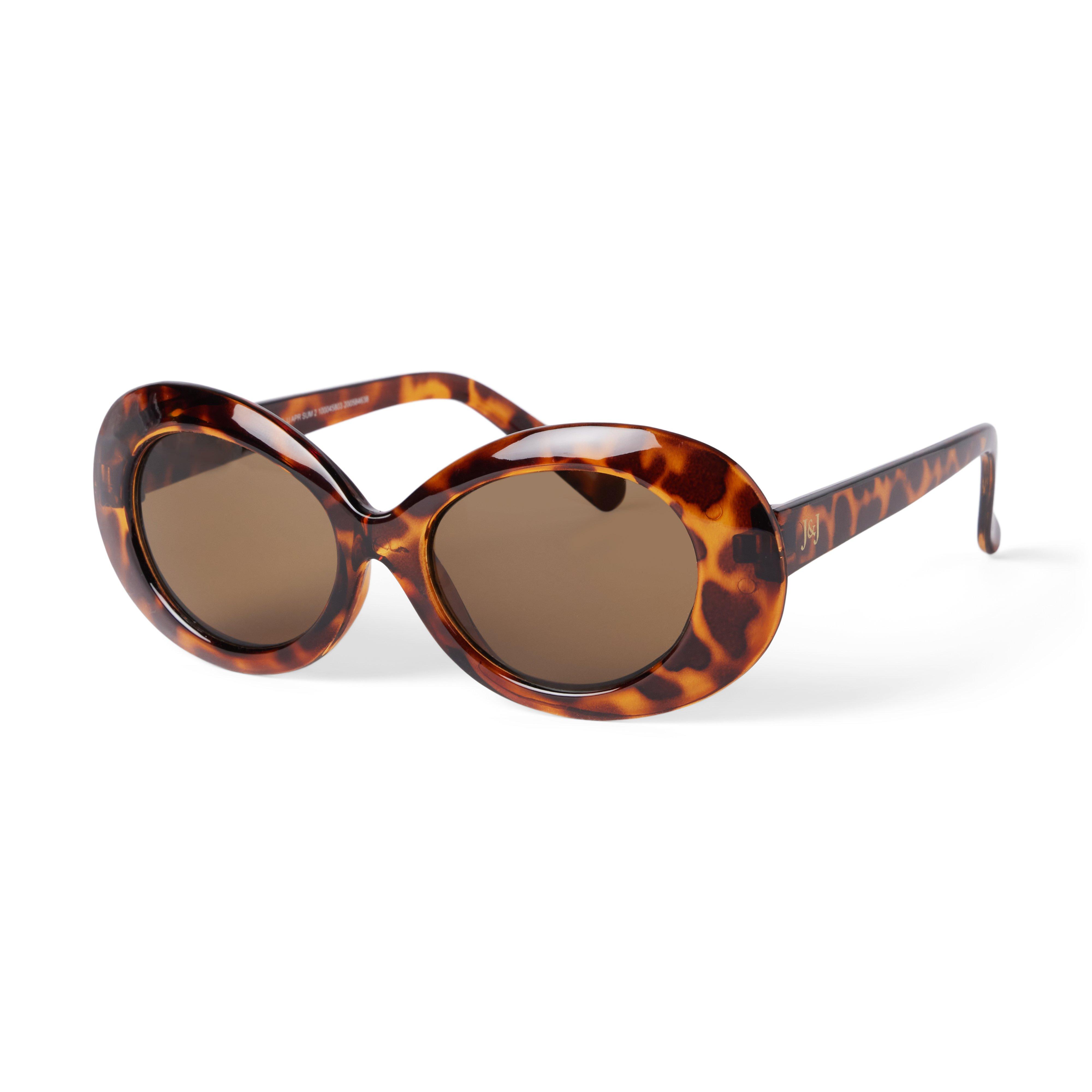 Tortoise Oval Sunglasses