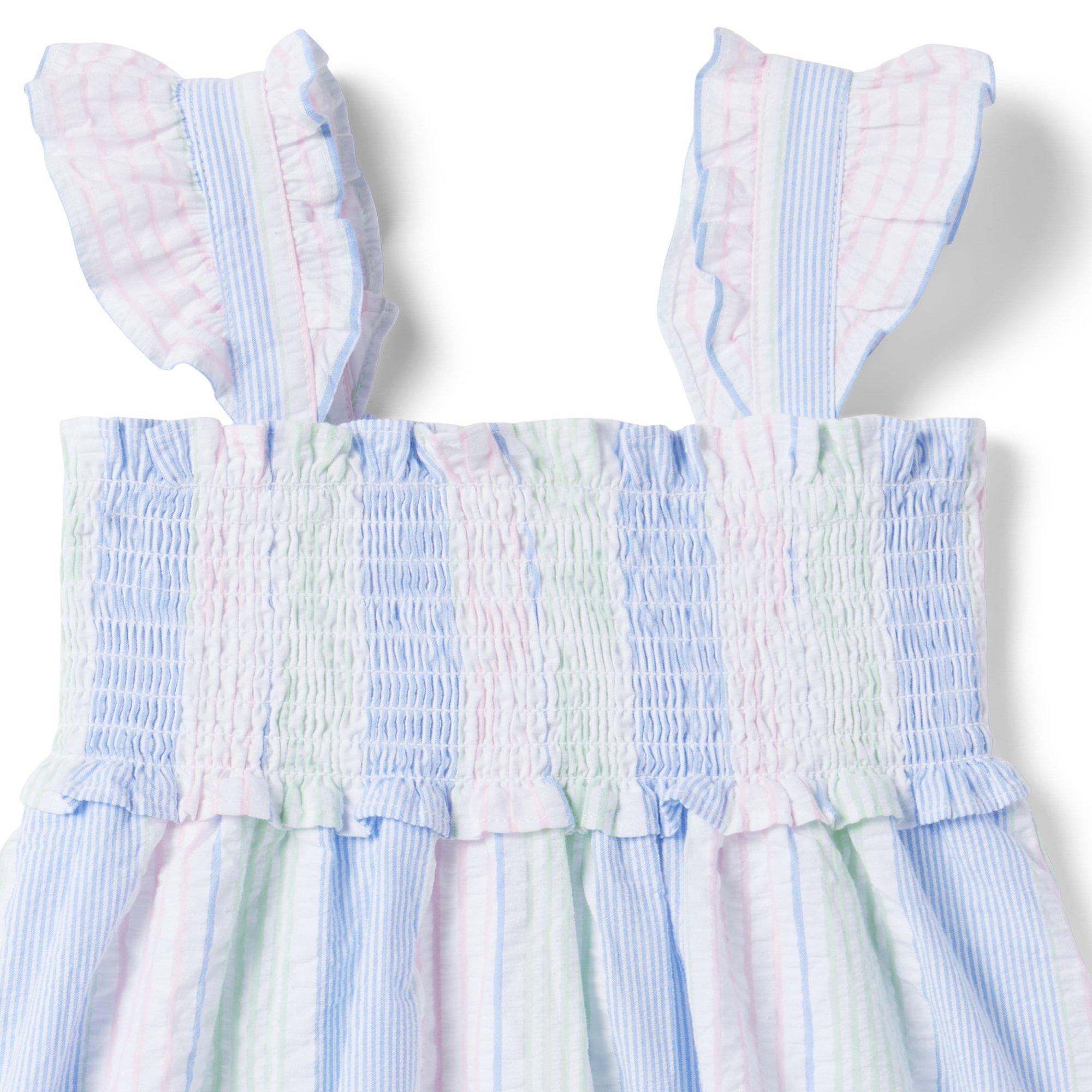 The Emily Seersucker Smocked Sundress image number 2