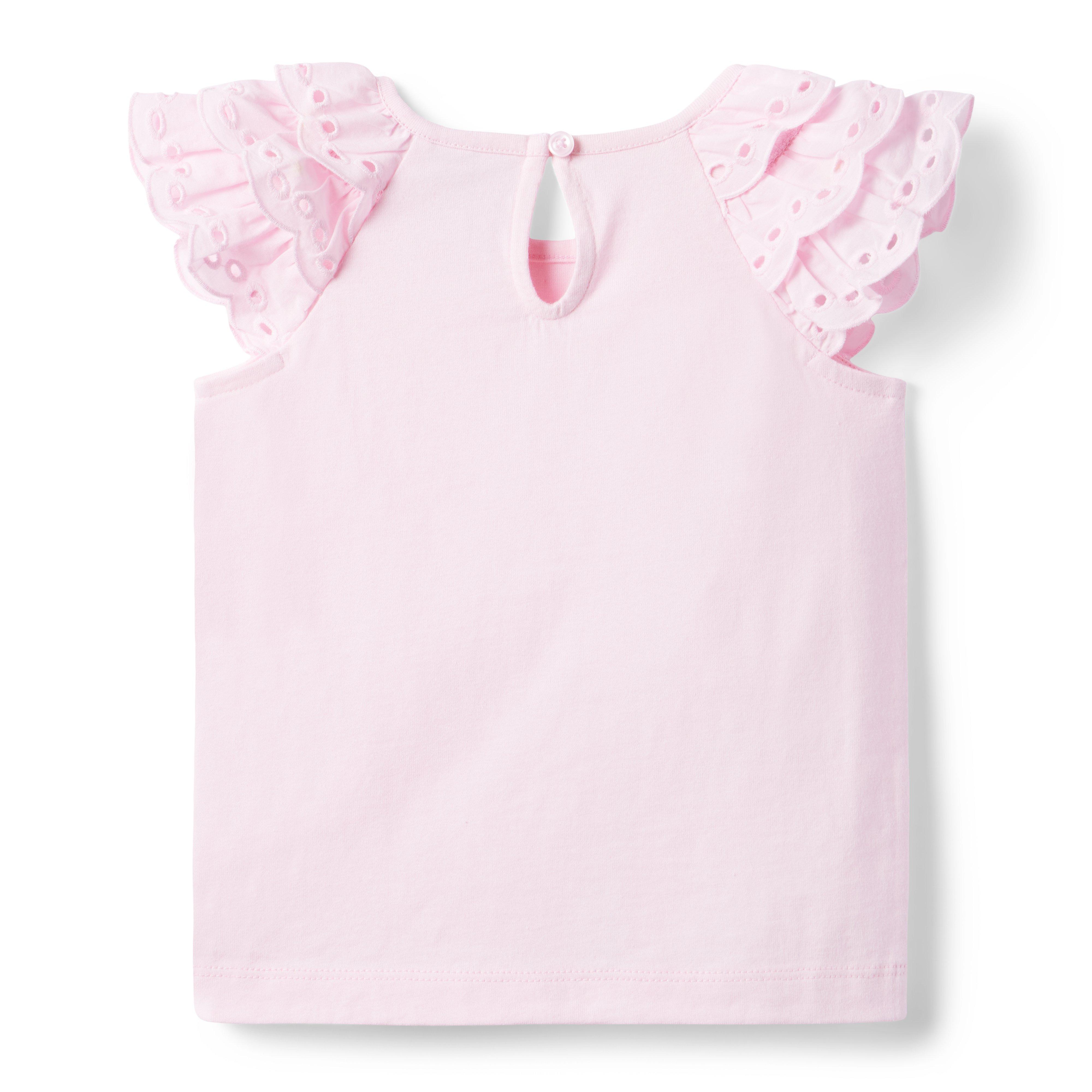 Eyelet Sleeve Jersey Top image number 1