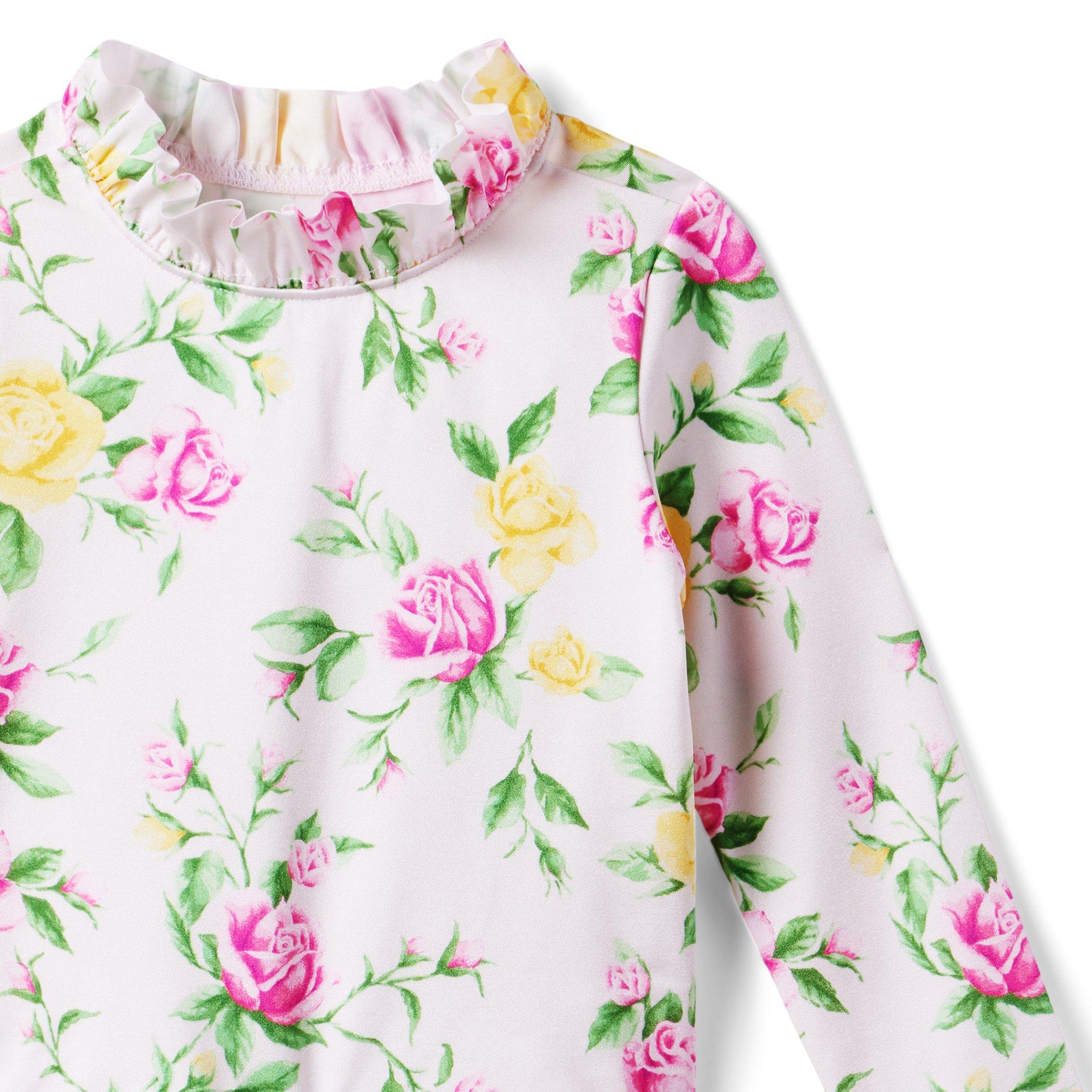 Recycled Floral Rash Guard Set image number 2
