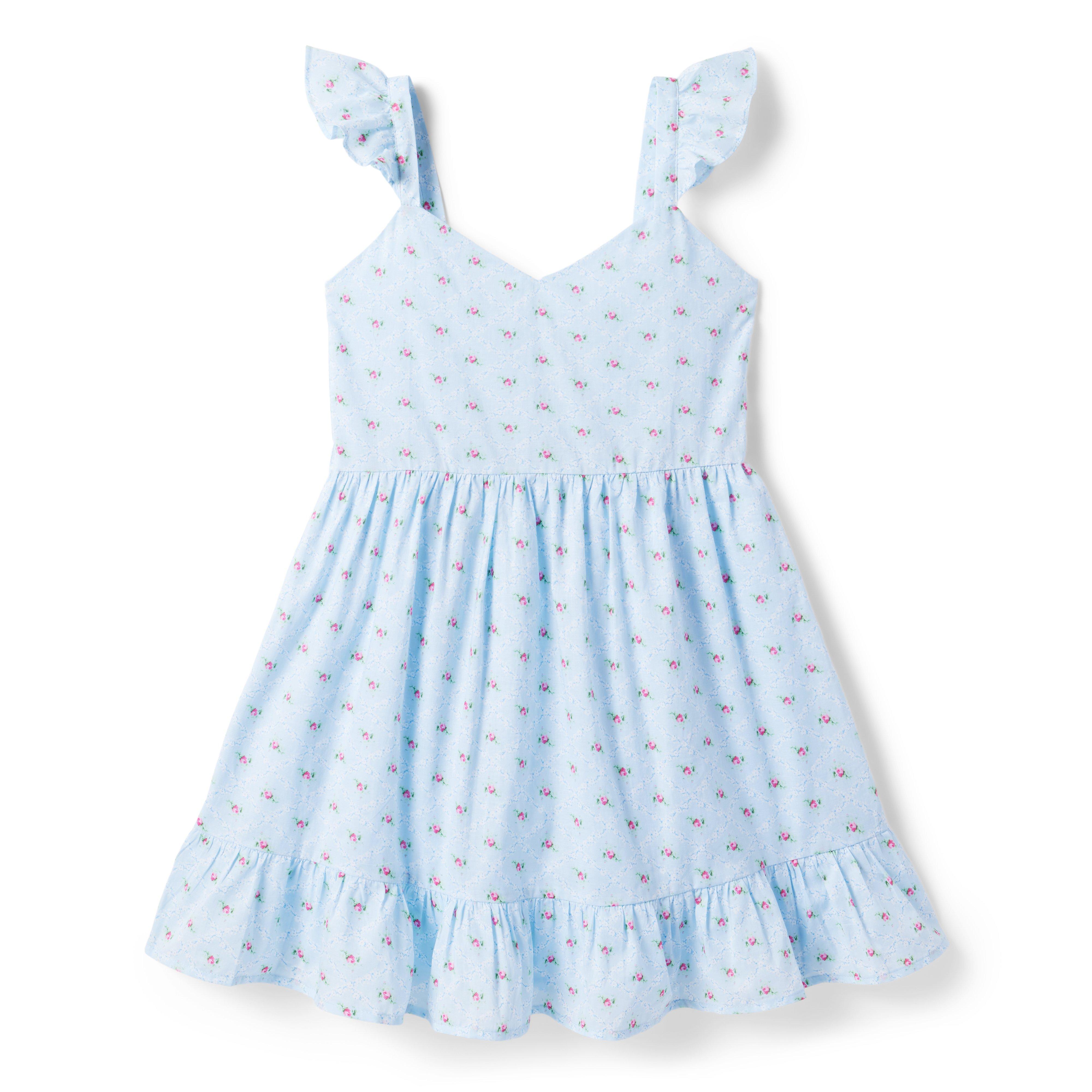 Floral Ruffle Strap Sundress image number 0