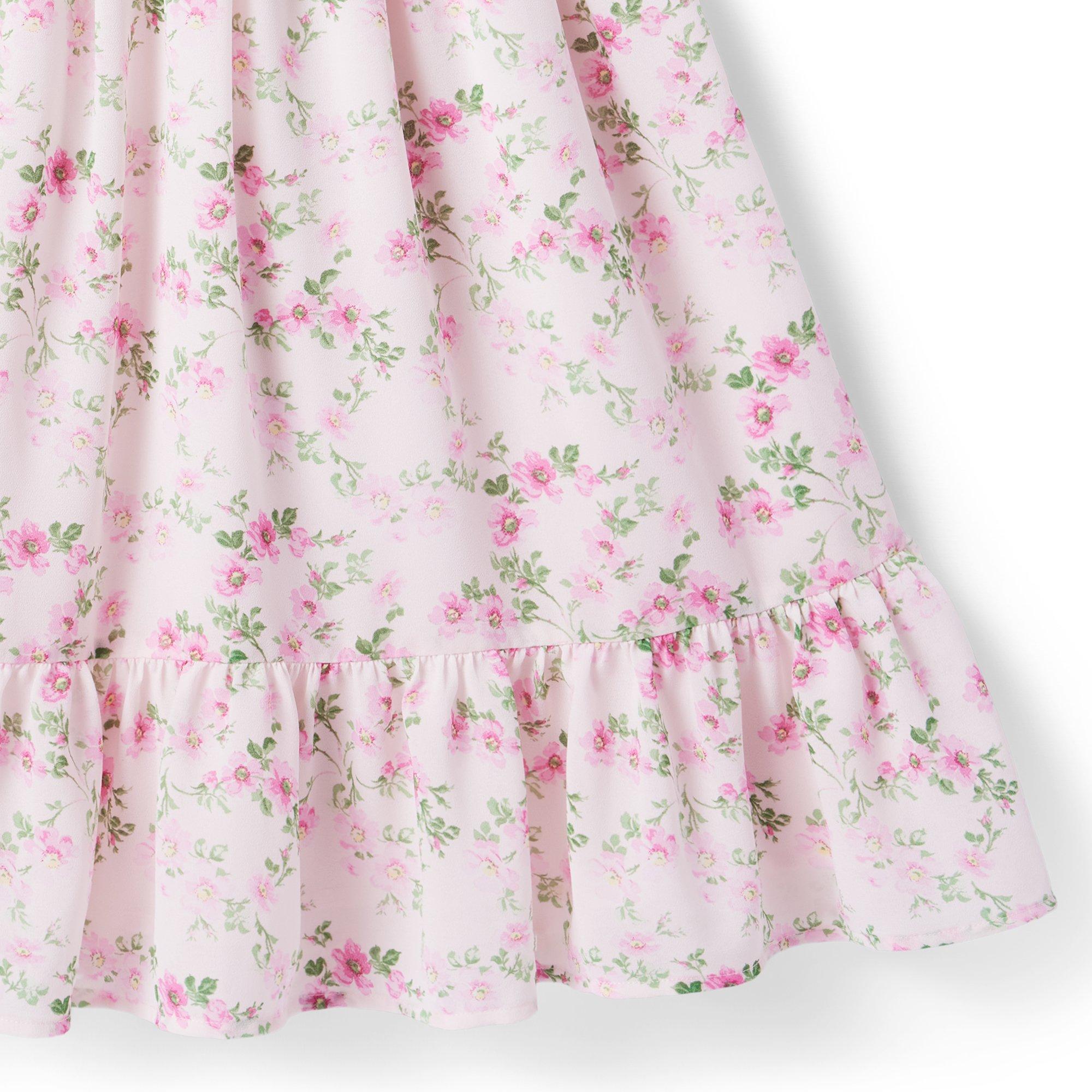 Floral Puff Sleeve Chiffon Dress image number 3