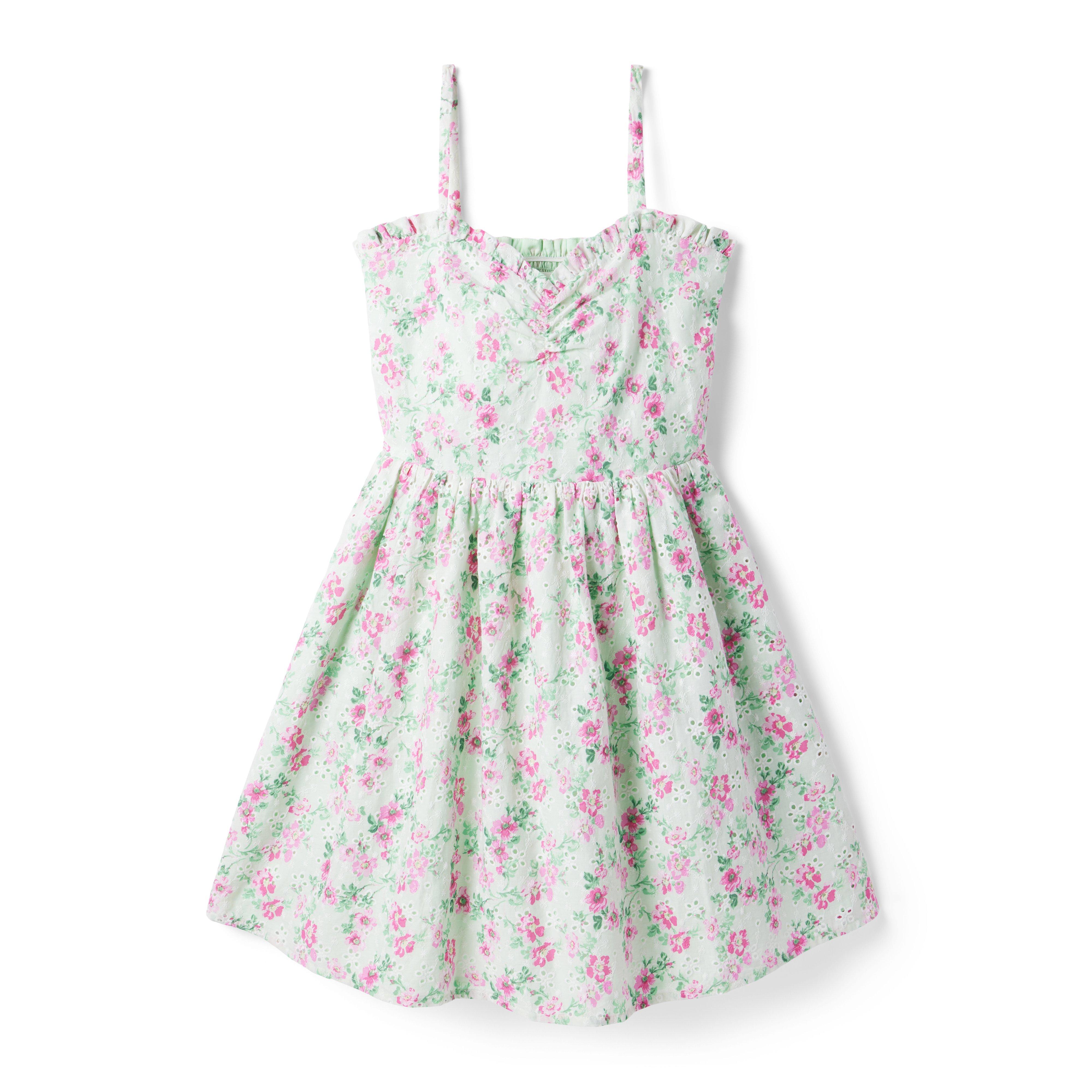 Floral Eyelet Sweetheart Dress image number 0