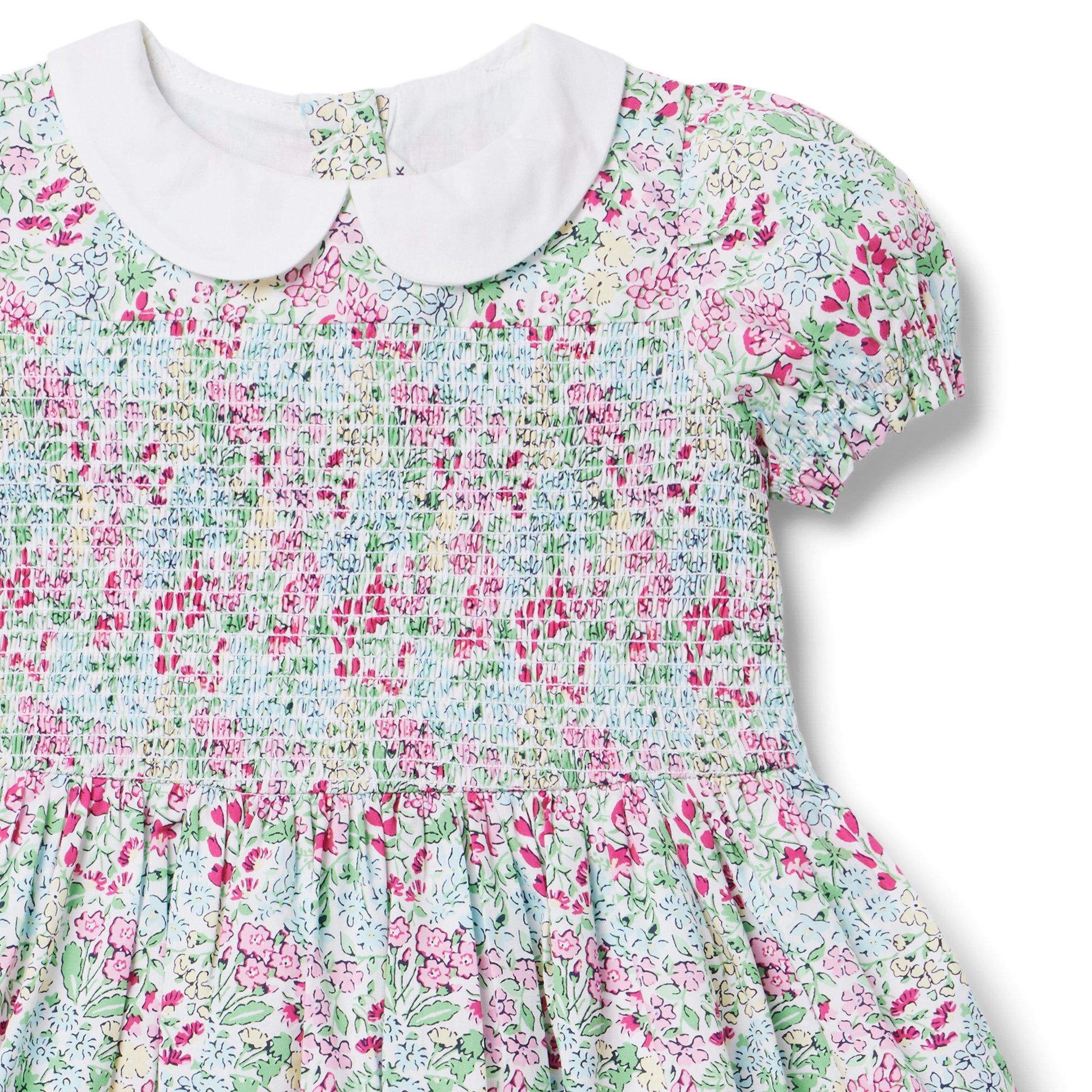 The Charlotte Floral Smocked Dress image number 6