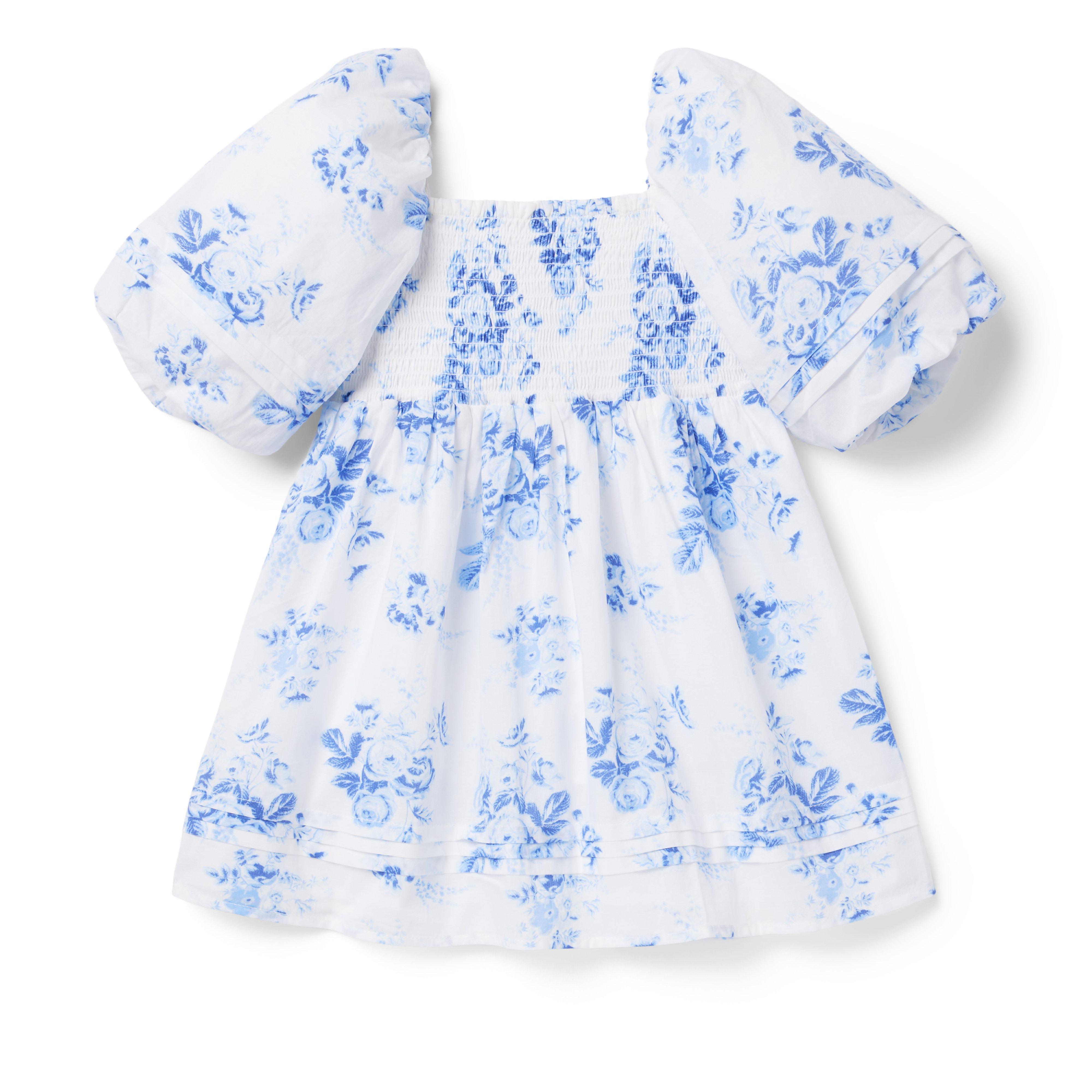 The Natalie Floral Smocked Bubble Sleeve Dress image number 2