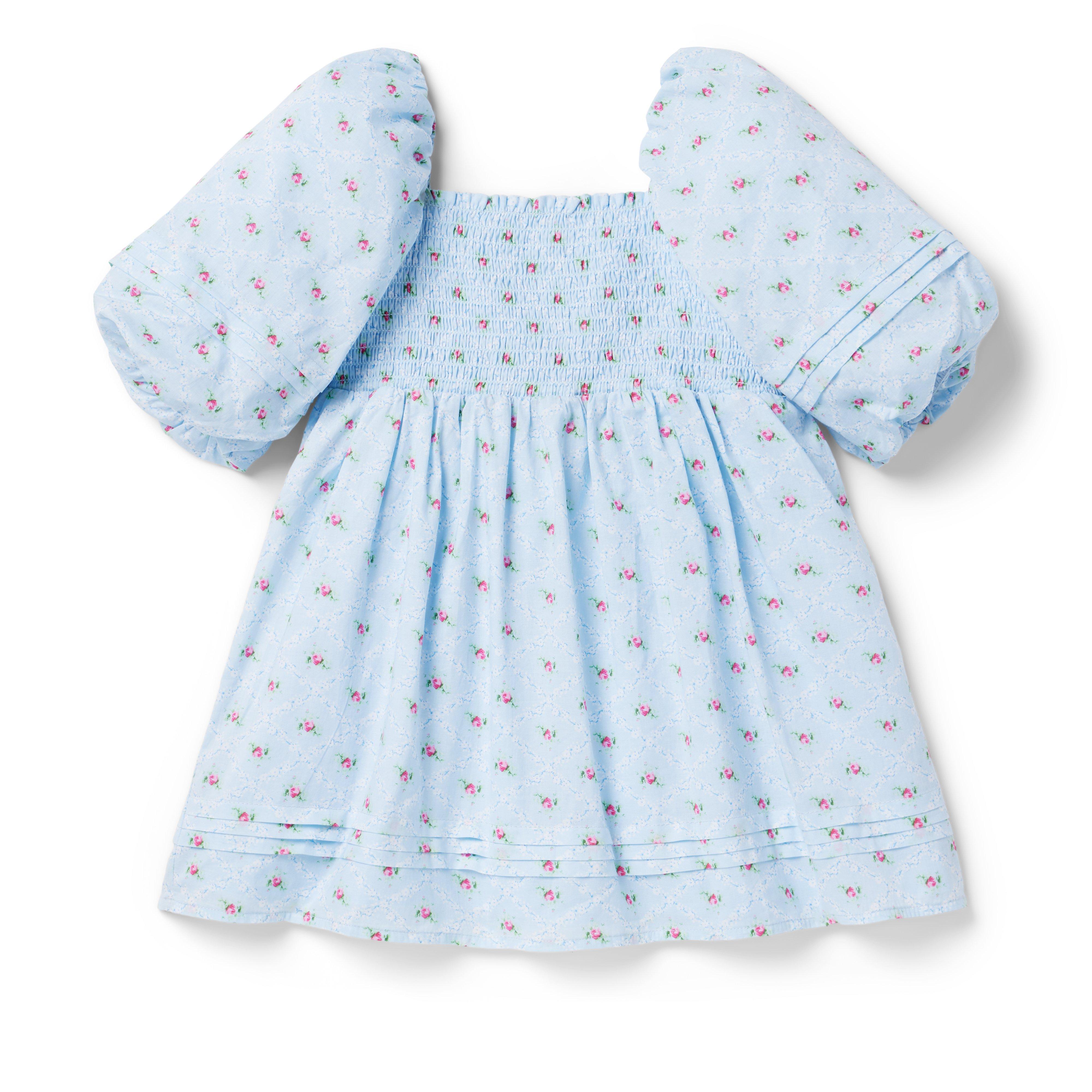 The Natalie Floral Smocked Bubble Sleeve Dress image number 2