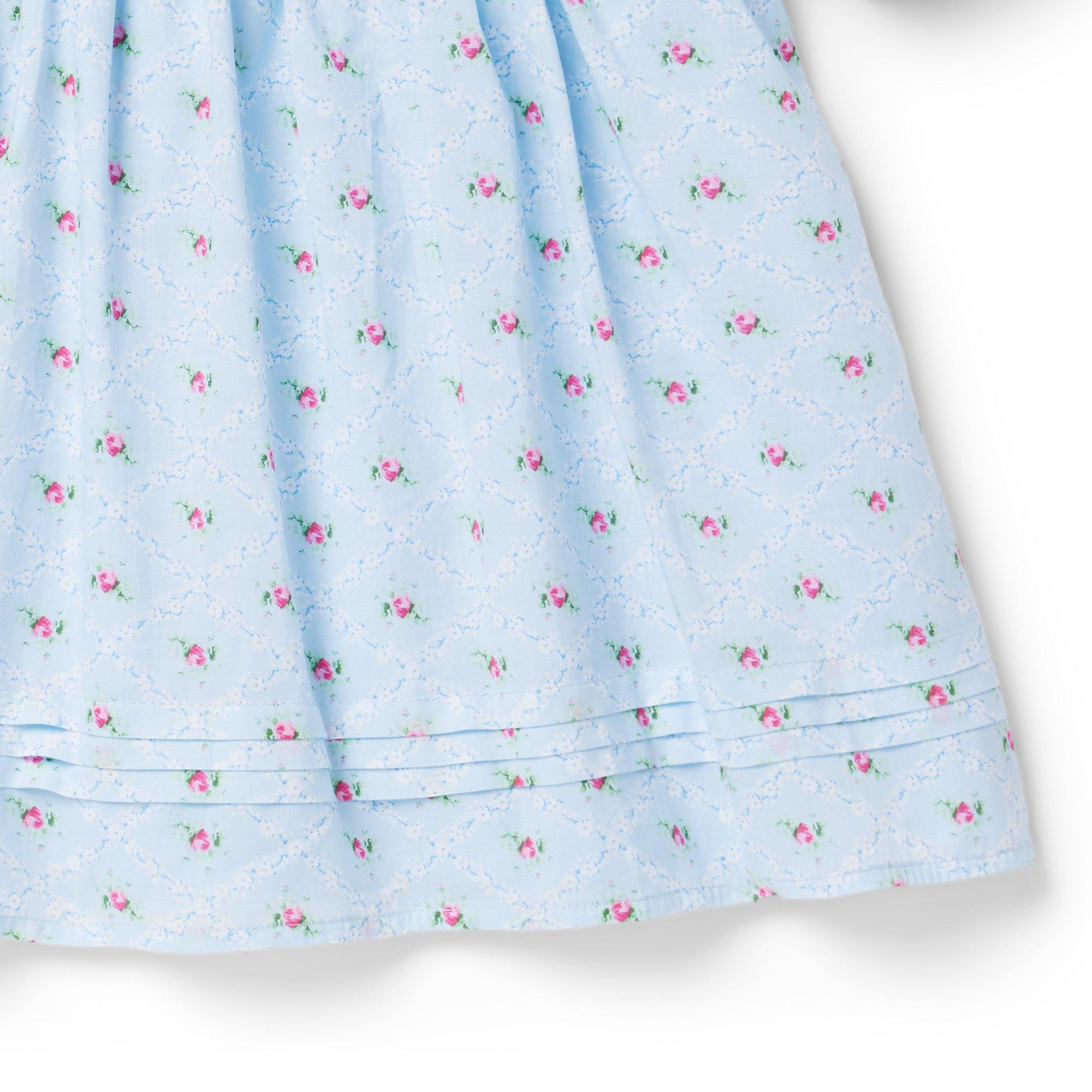 The Natalie Floral Smocked Bubble Sleeve Dress image number 8