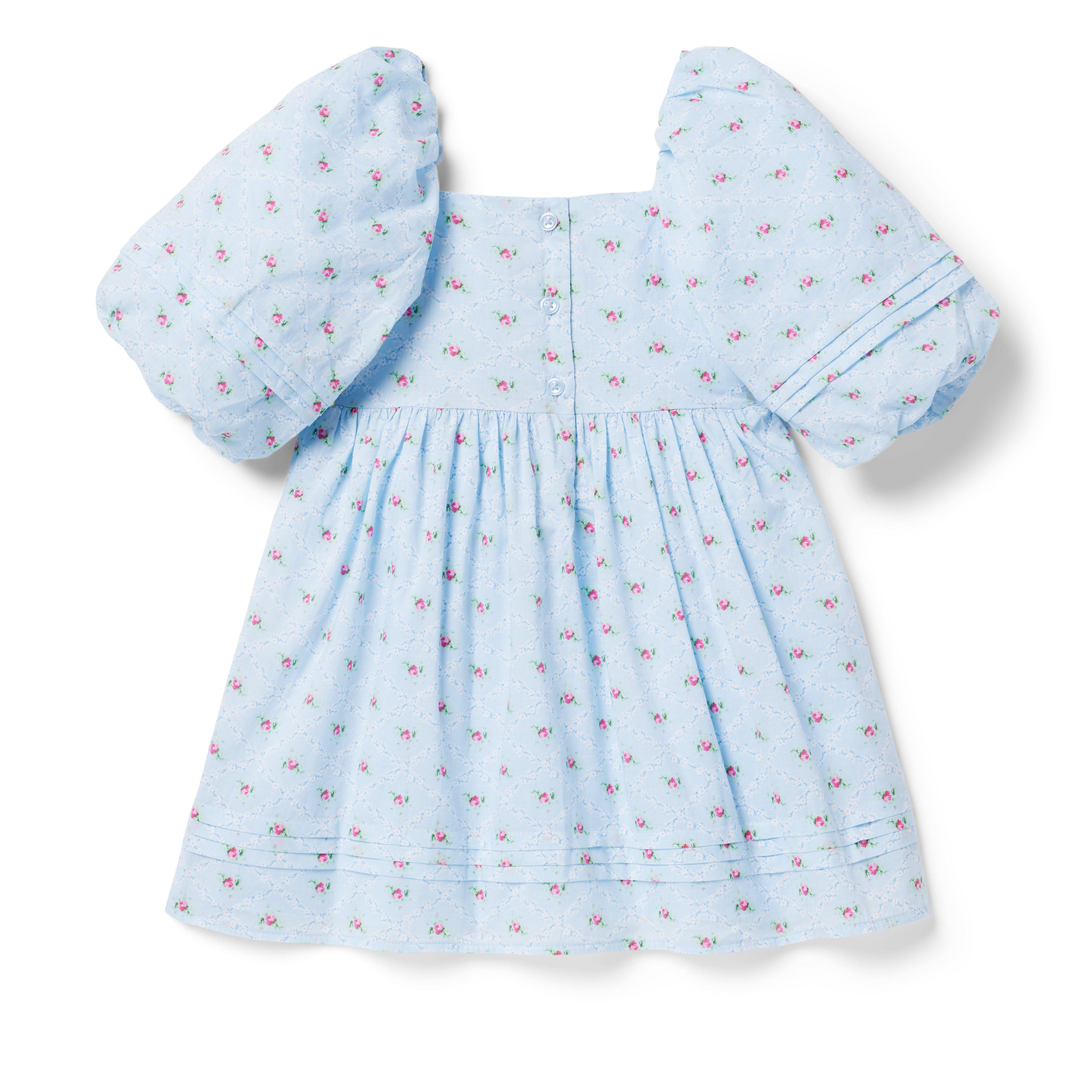 The Natalie Floral Smocked Bubble Sleeve Dress image number 4