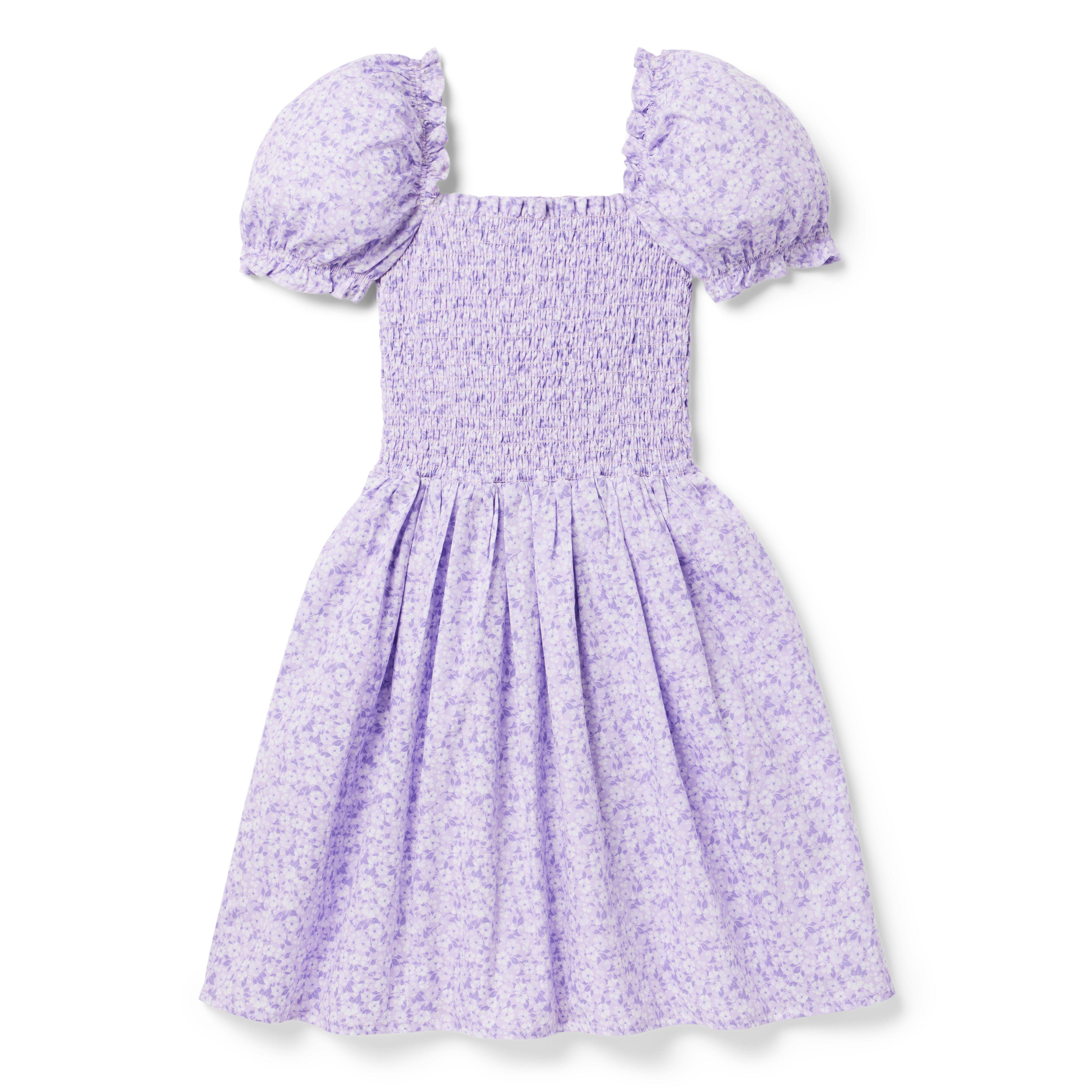 The Grace Floral Smocked Puff Sleeve Dress image number 1