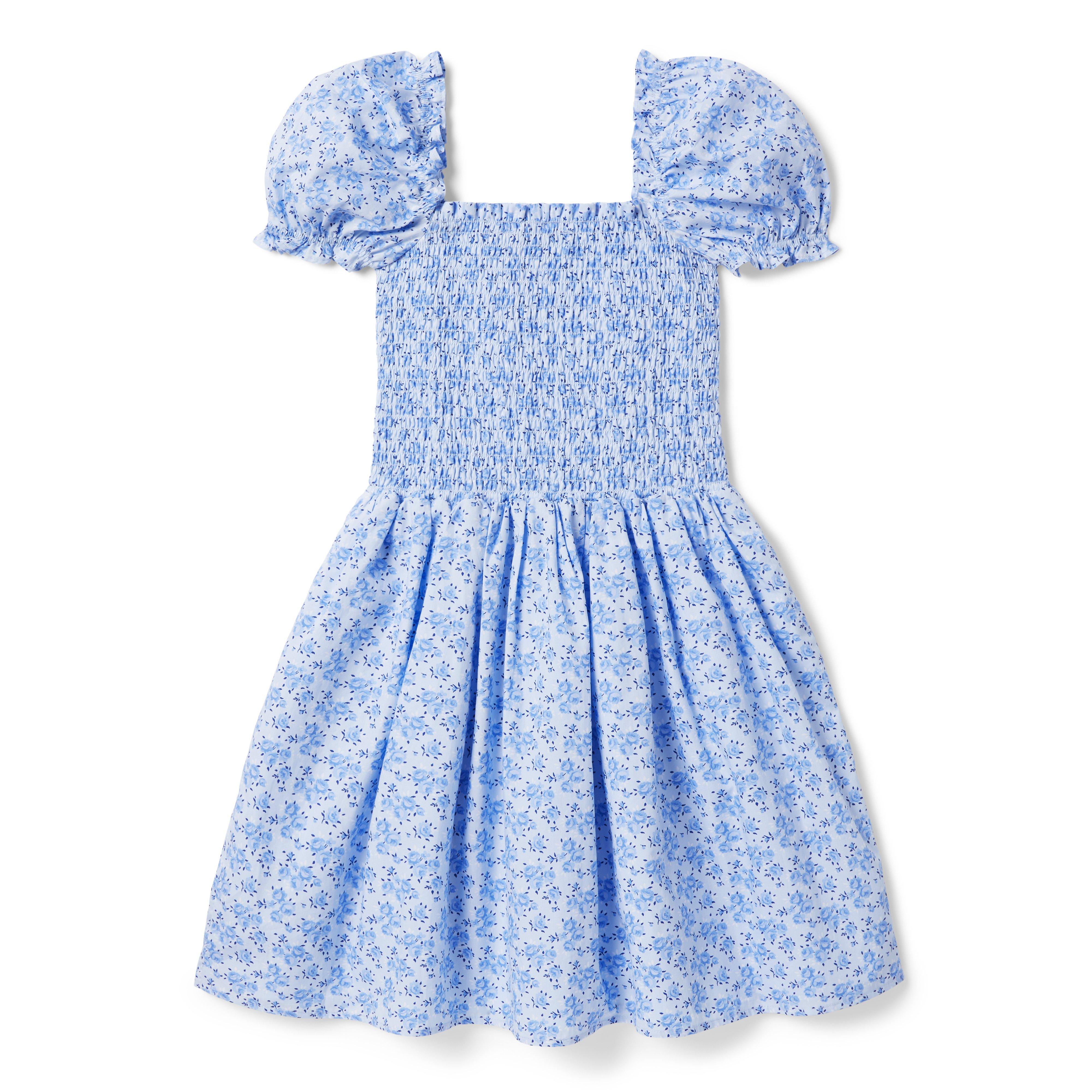 The Grace Floral Smocked Puff Sleeve Dress image number 1