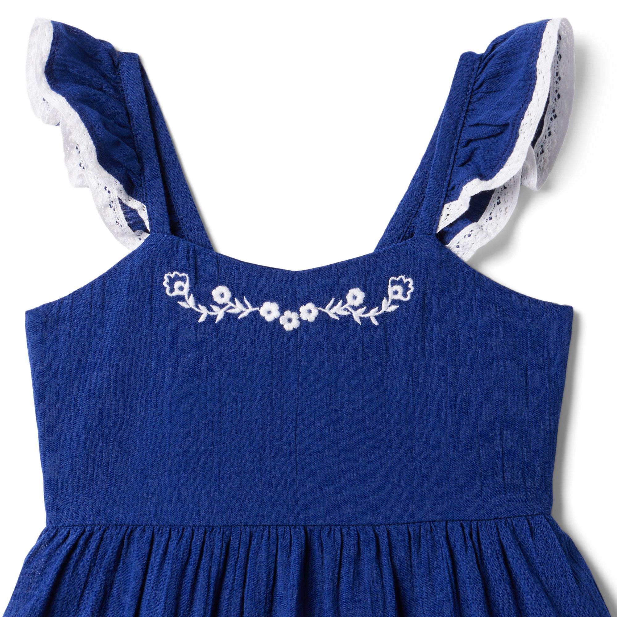 Embroidered Gauze Sundress image number 1