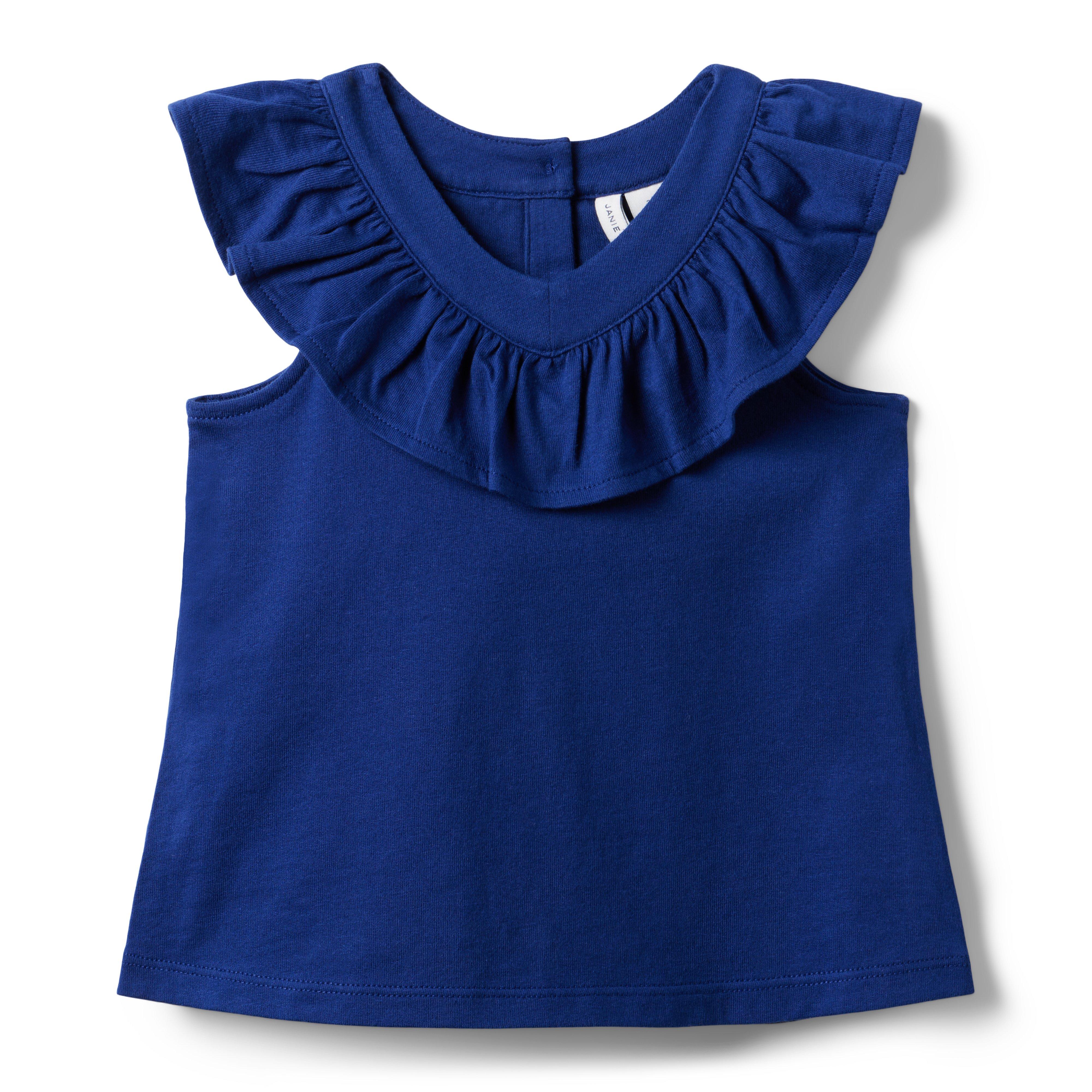 Ruffle Jersey Top