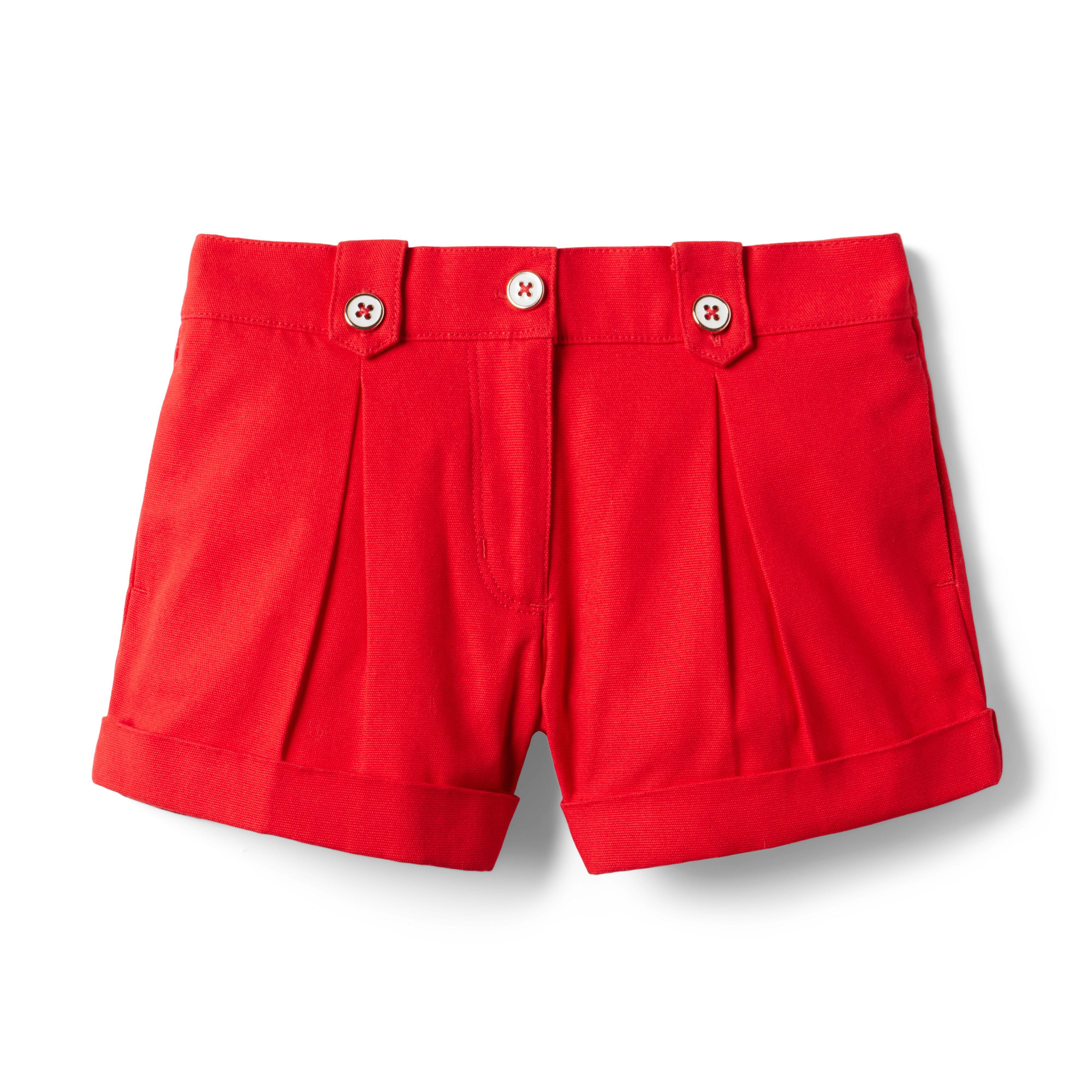Pleated Button Short