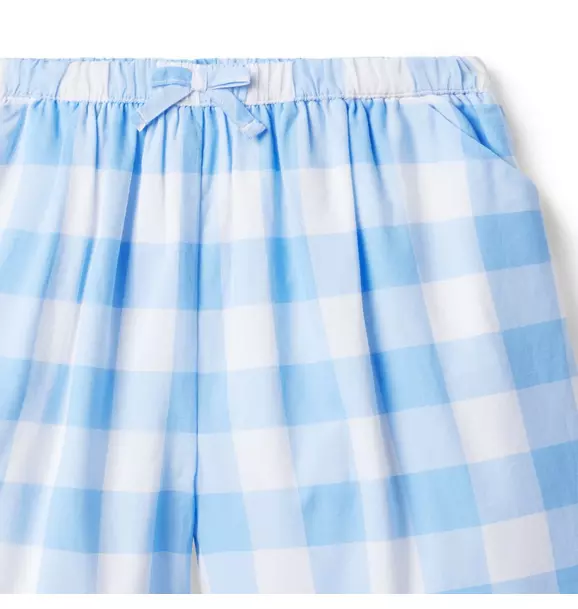 Gingham Wide Leg Cropped Pant image number 2