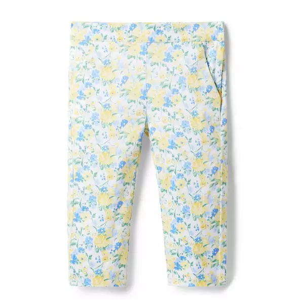 Floral Sateen Cropped Pant image number 0