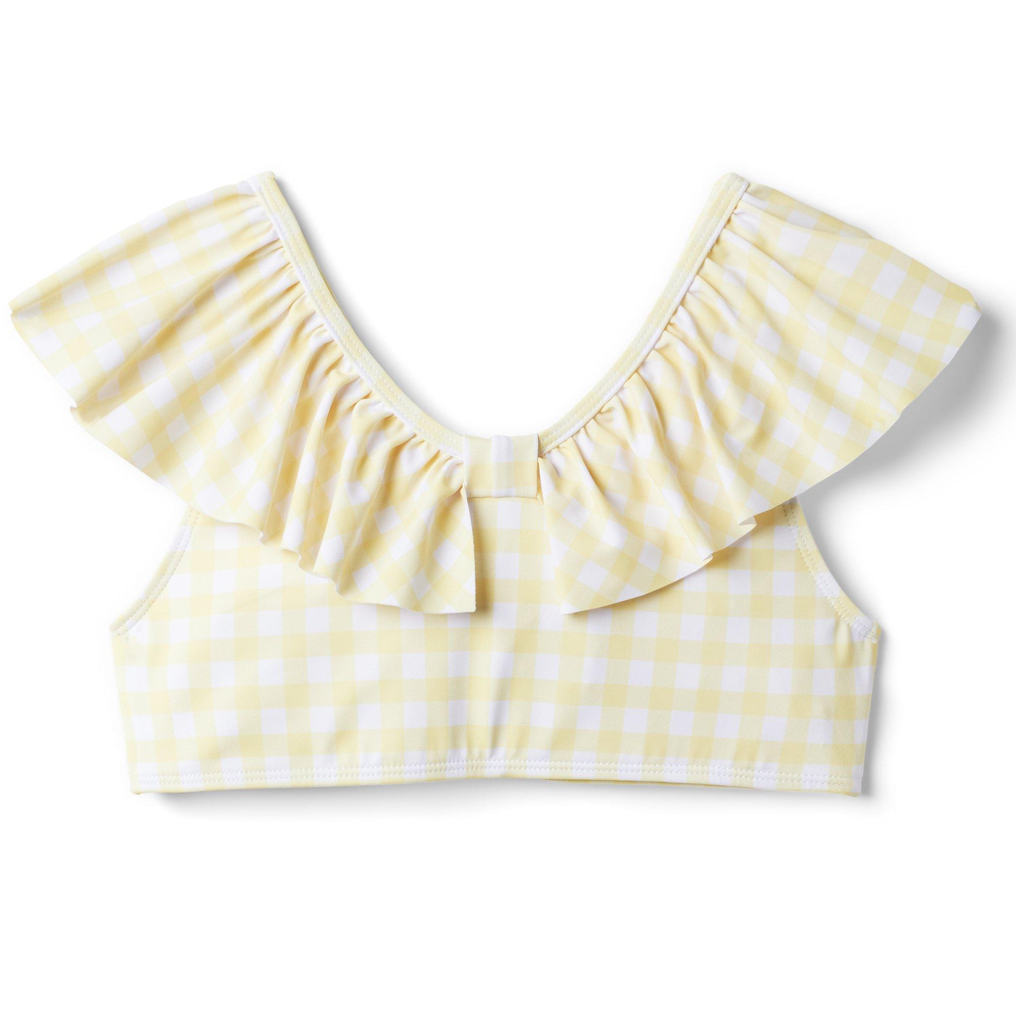 Recycled Gingham Ruffle 2-Piece Swimsuit image number 2