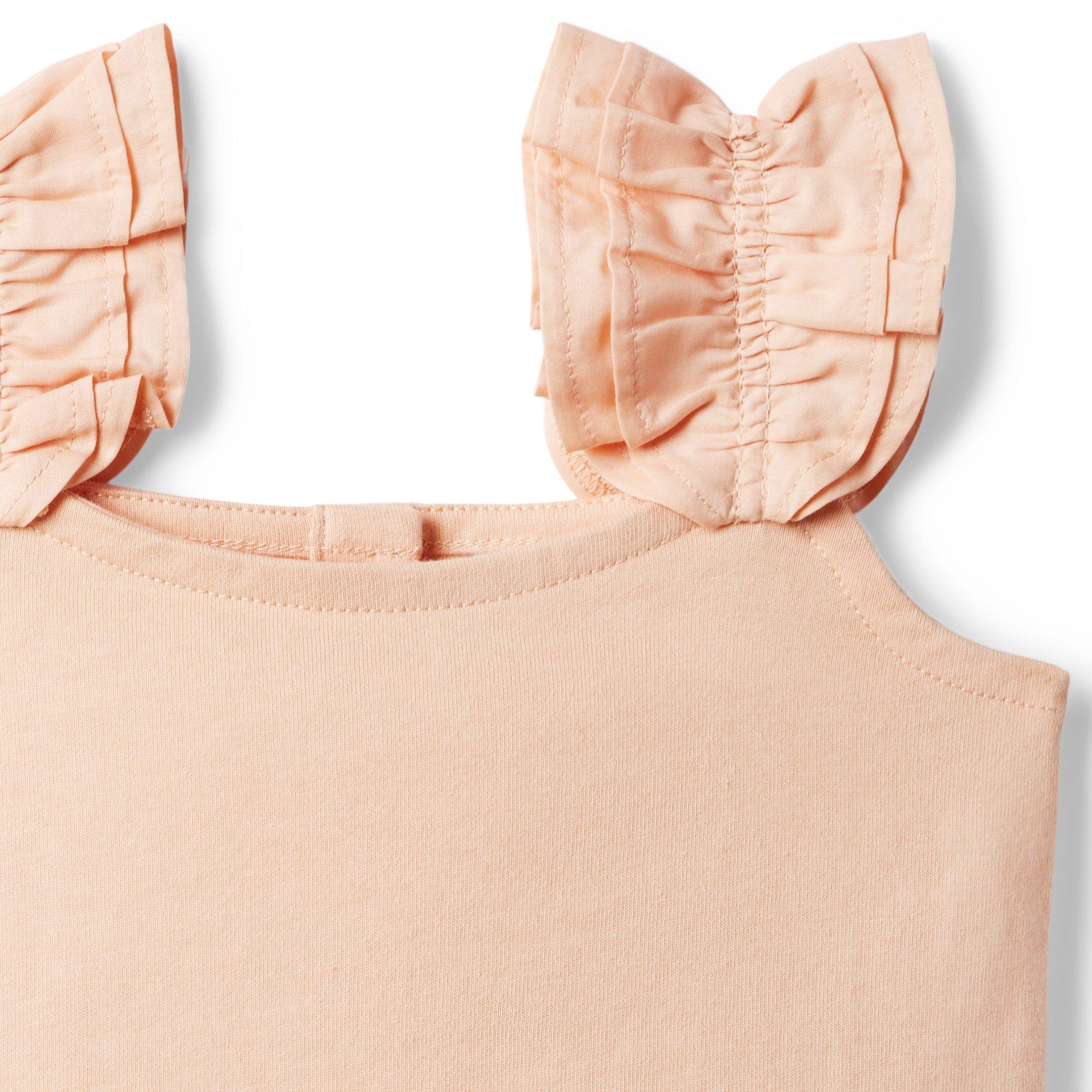 Ruffle Strap Jersey Top image number 2