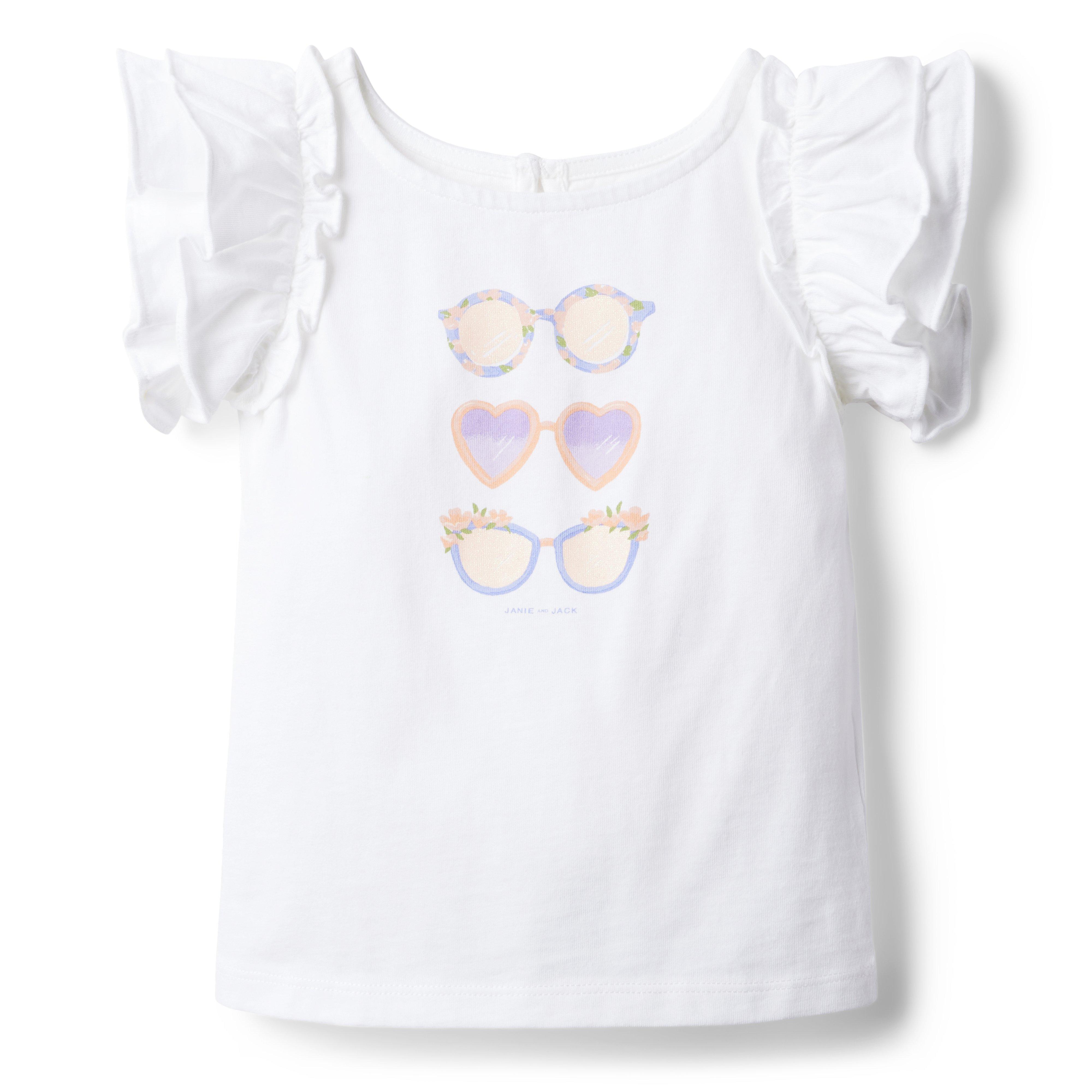 Sunglasses Ruffle Sleeve Jersey Top image number 0
