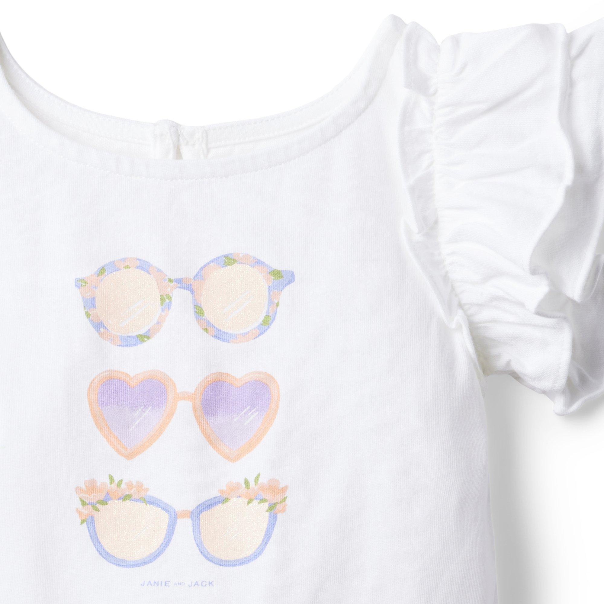 Sunglasses Ruffle Sleeve Jersey Top image number 1