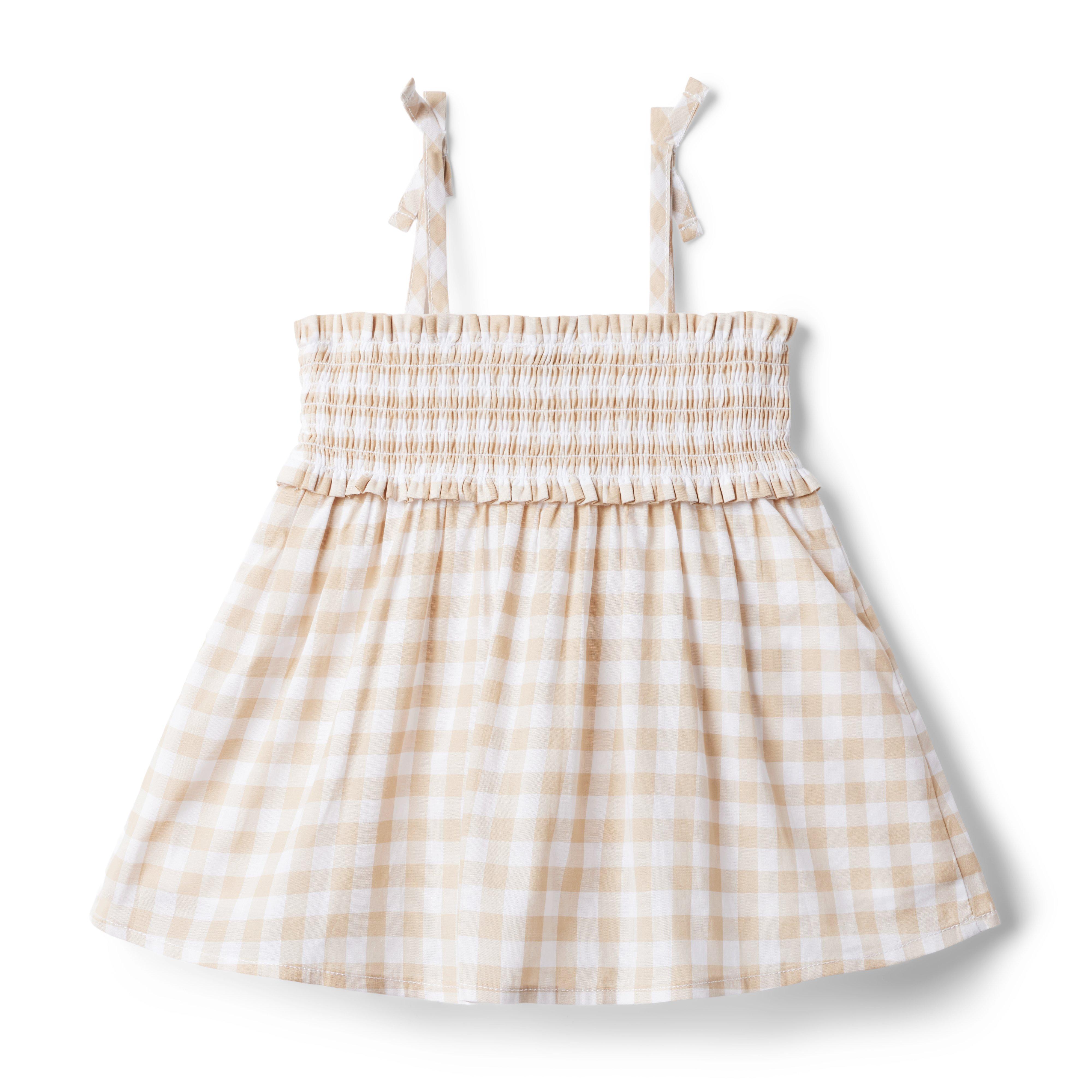 The Leilani Gingham Smocked Top image number 1