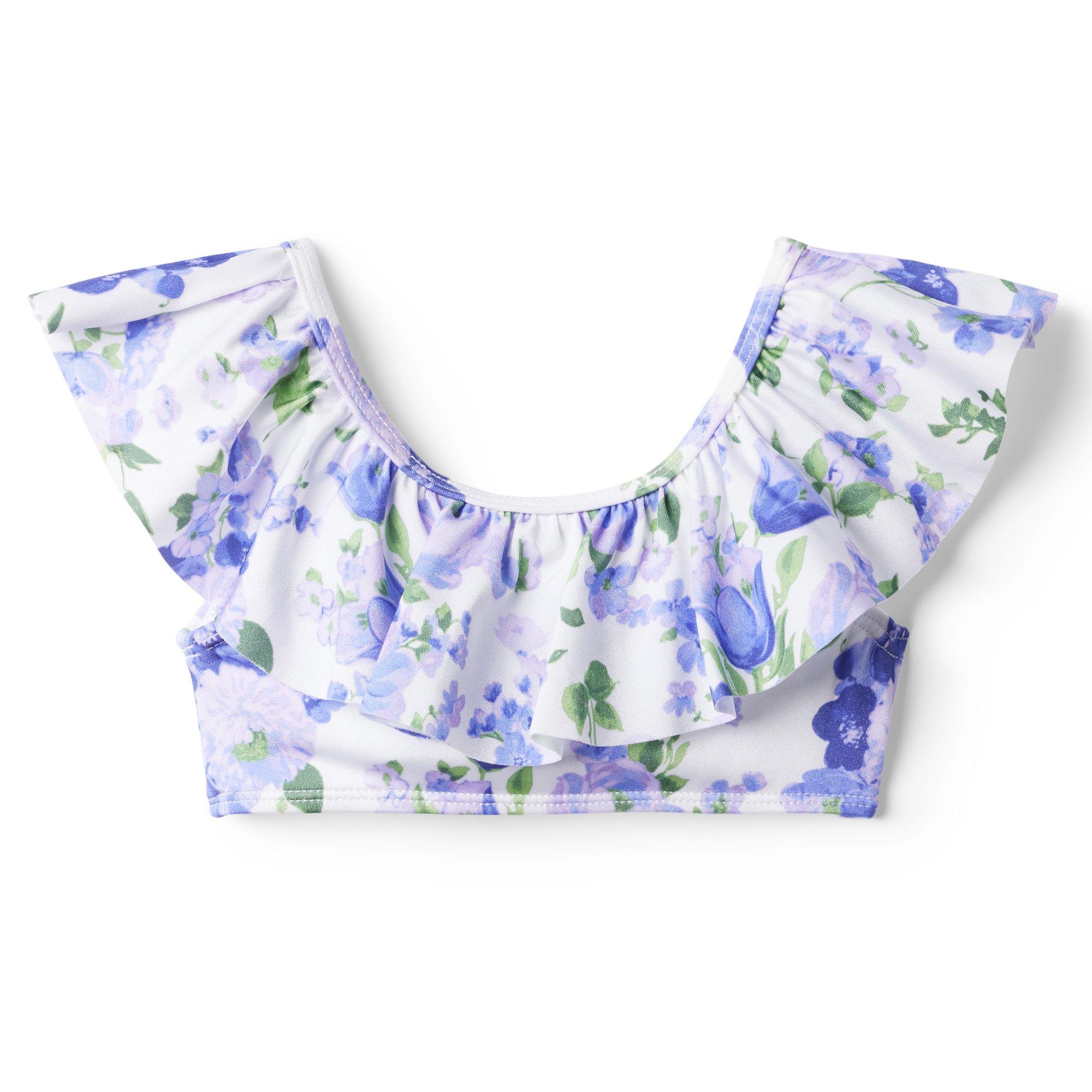 Recycled Floral Ruffle 2-Piece Swimsuit image number 2