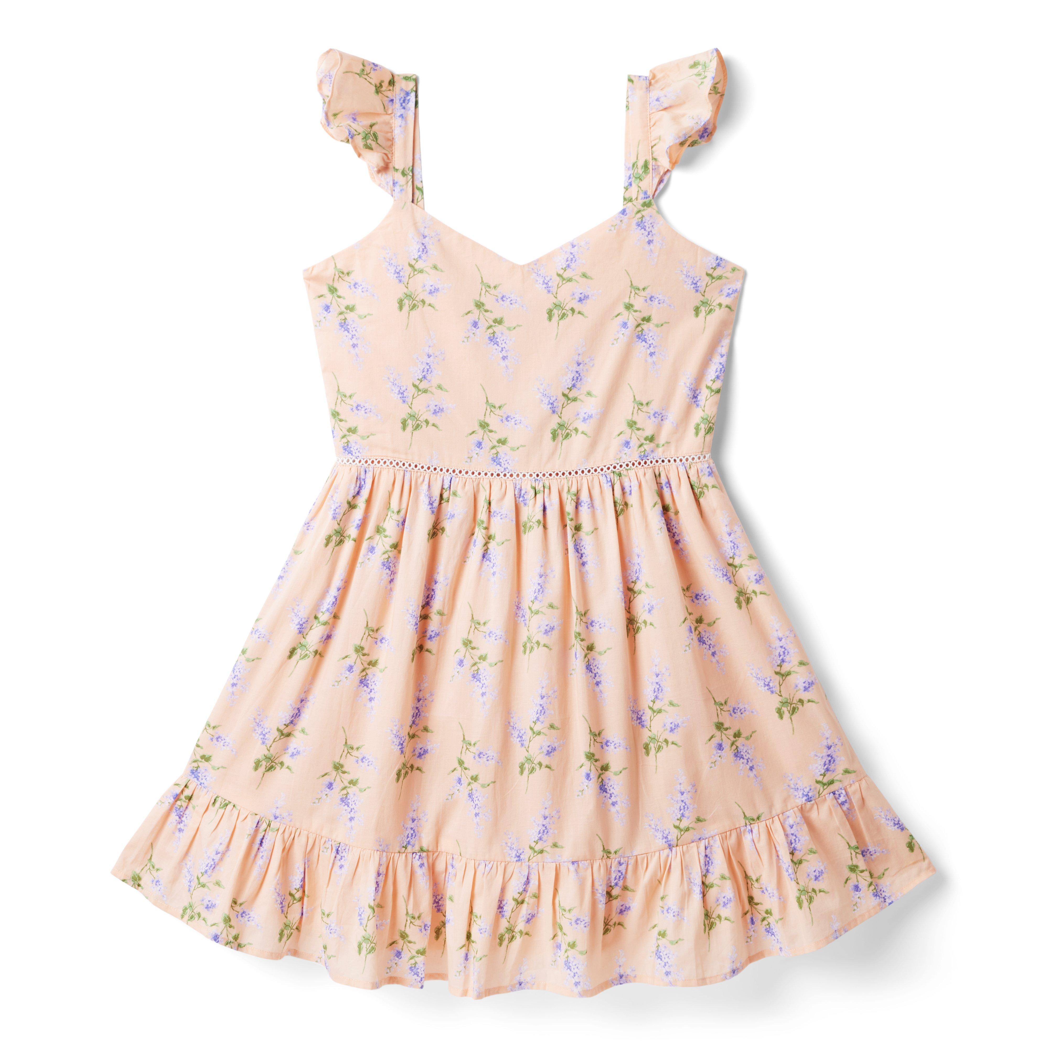 Floral Ruffle Strap Sundress image number 0