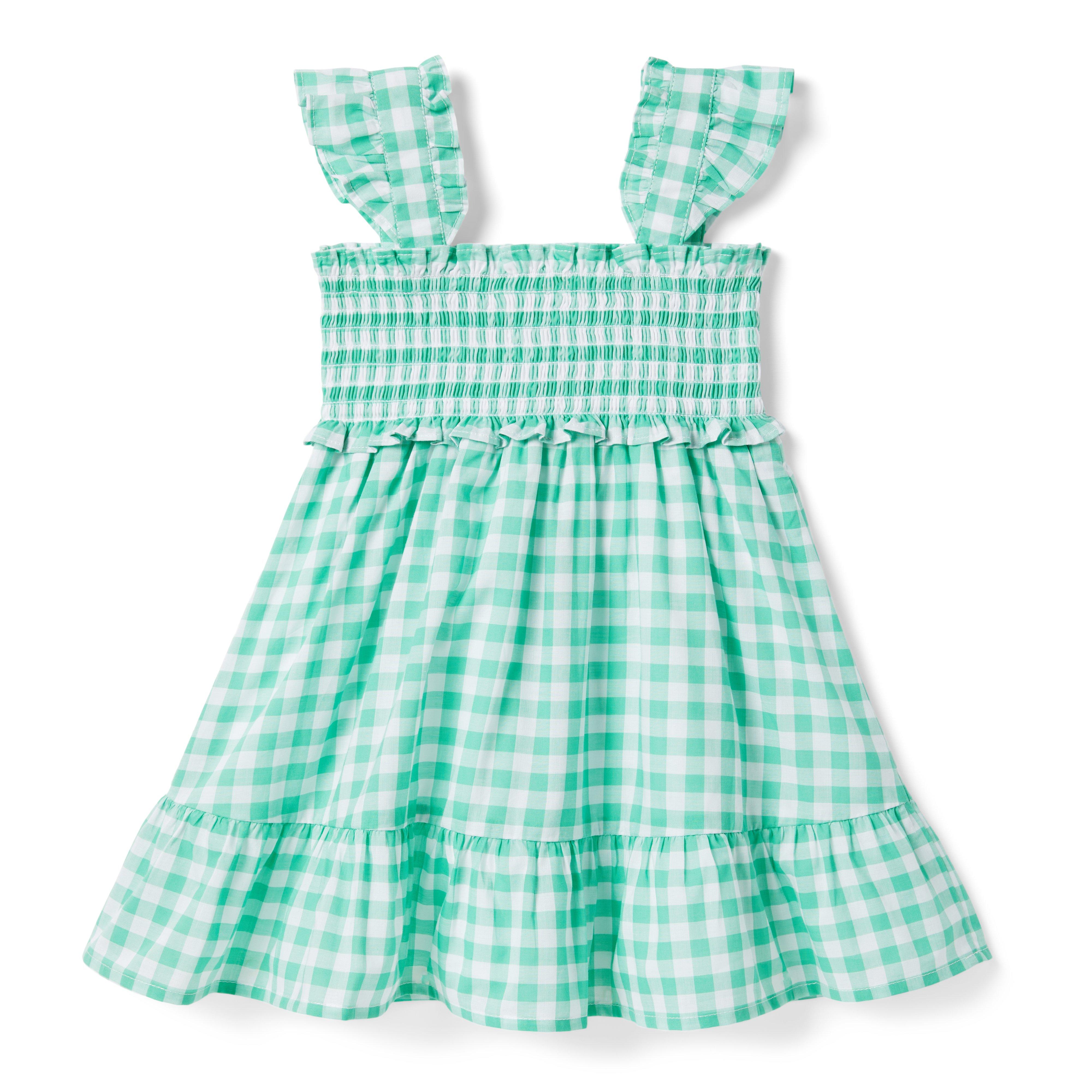The Emily Gingham Smocked Sundress image number 4