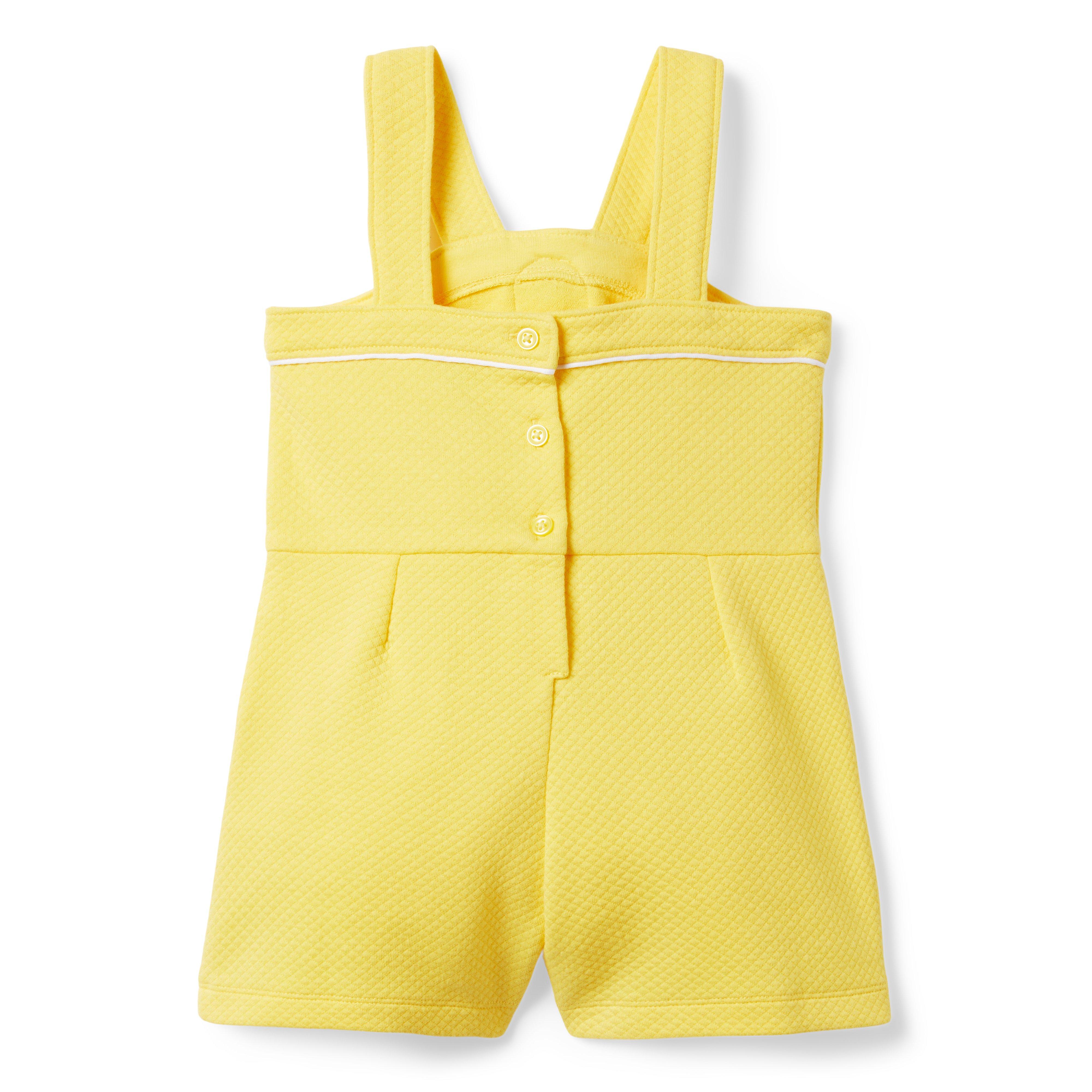 Quilted Jacquard Rosette Romper image number 1