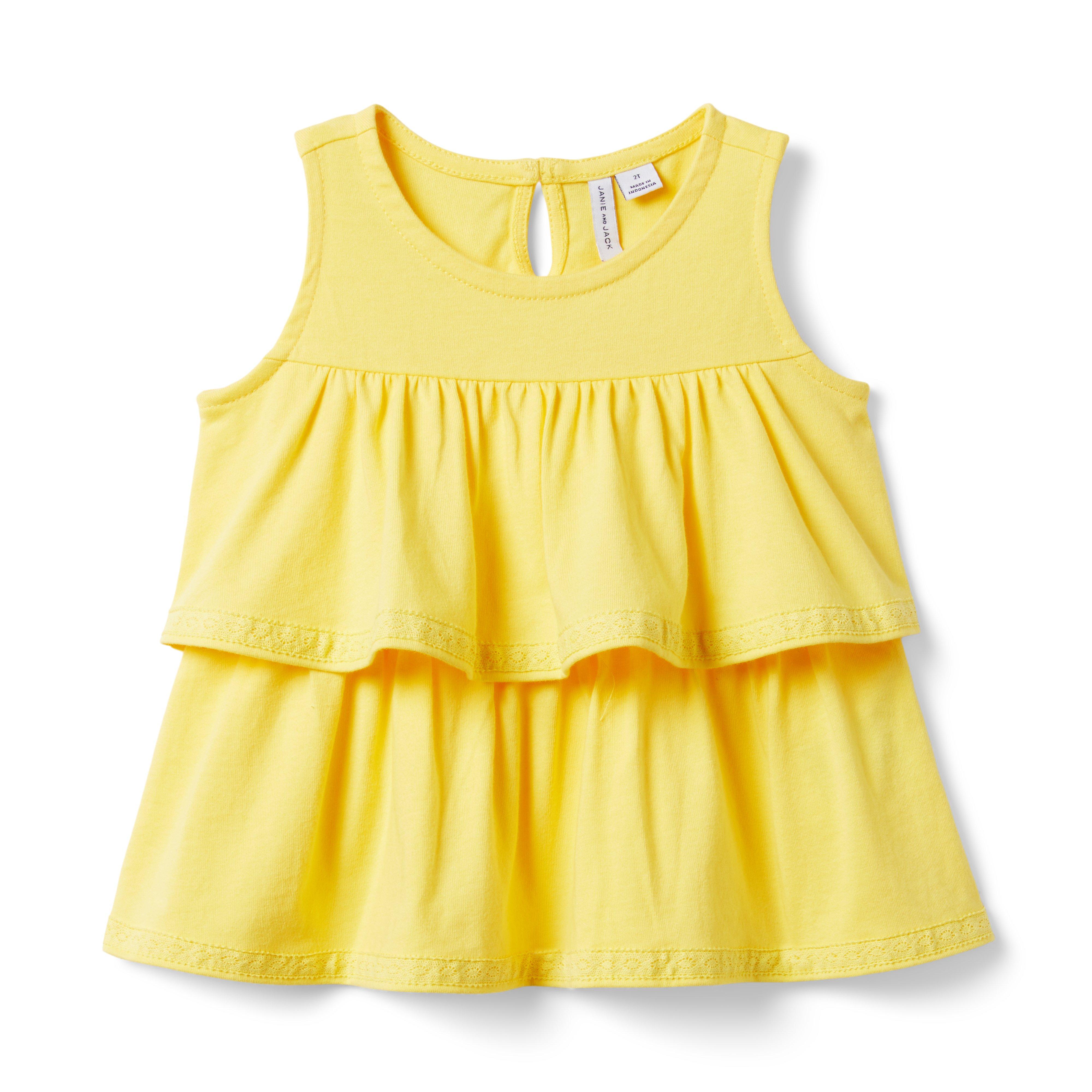 Tiered Ruffle Jersey Top image number 0