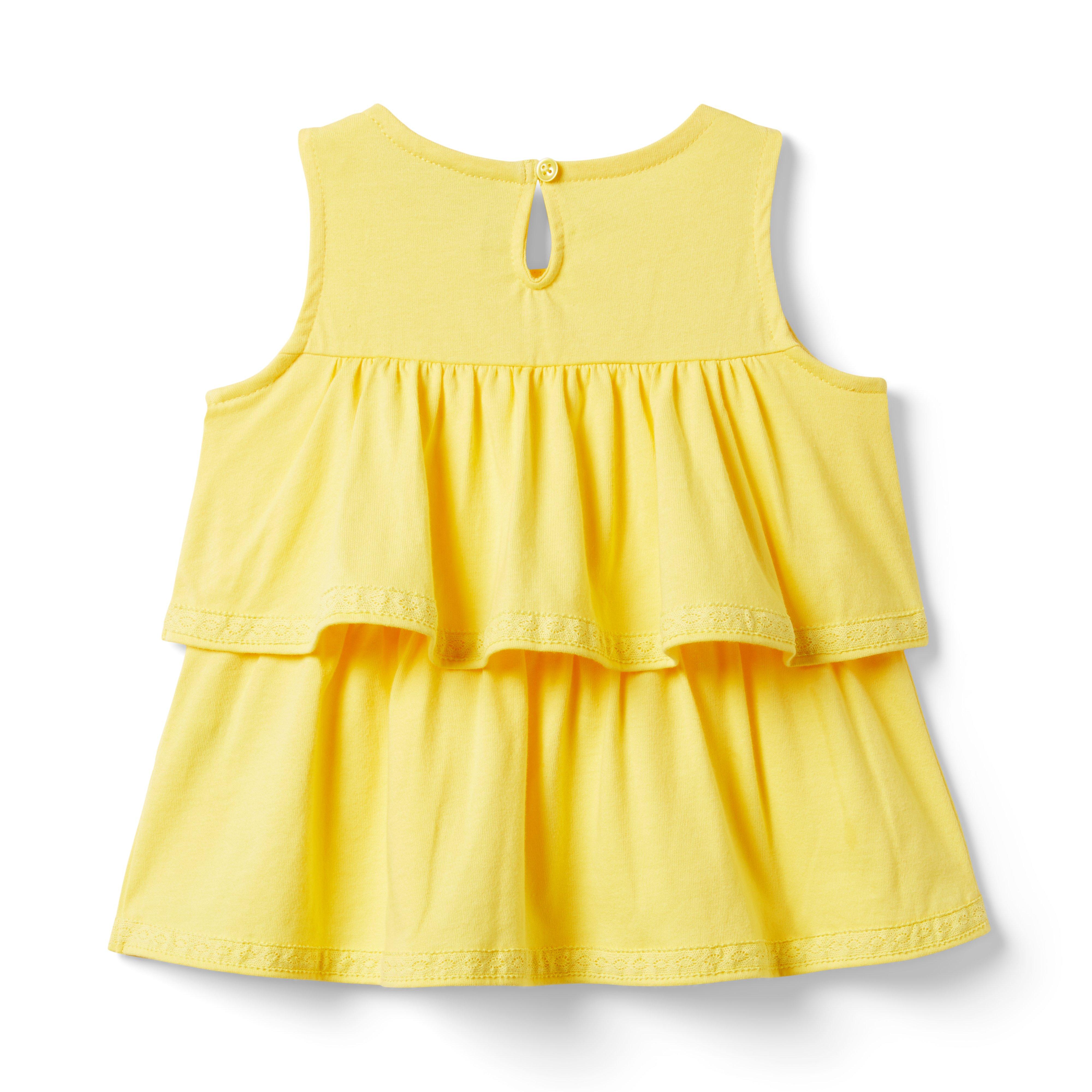 Tiered Ruffle Jersey Top image number 1