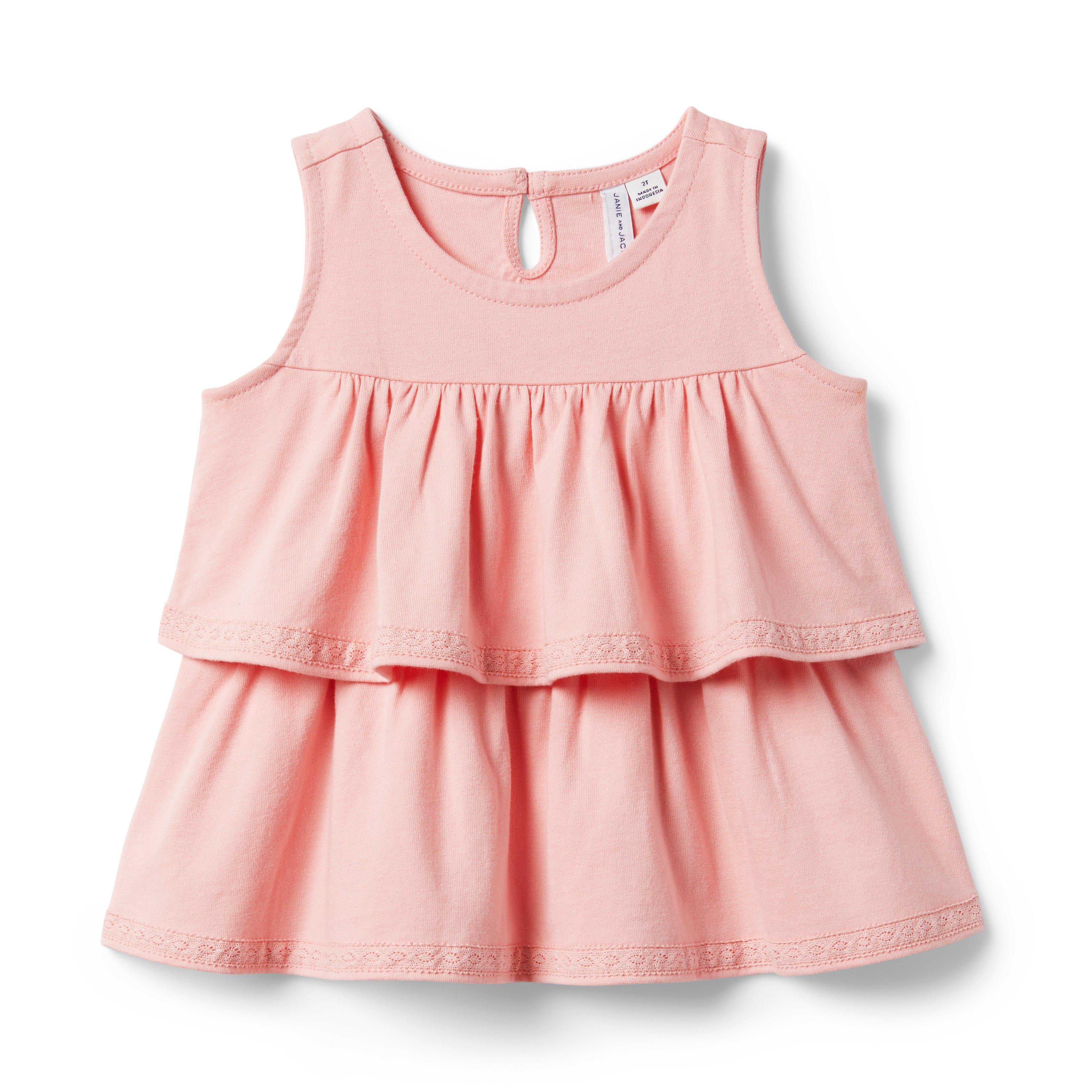 Tiered Ruffle Jersey Top image number 0