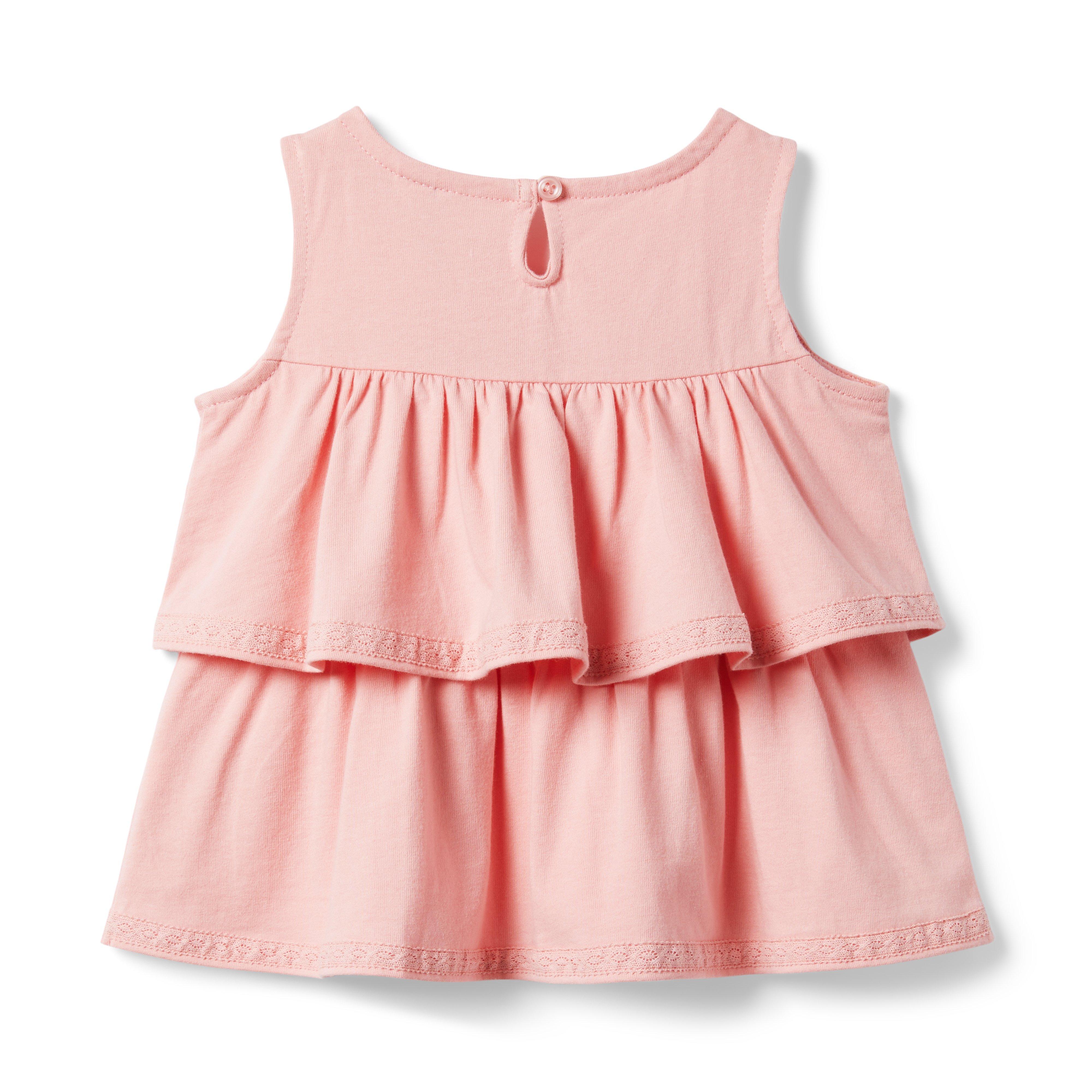 Tiered Ruffle Jersey Top image number 1