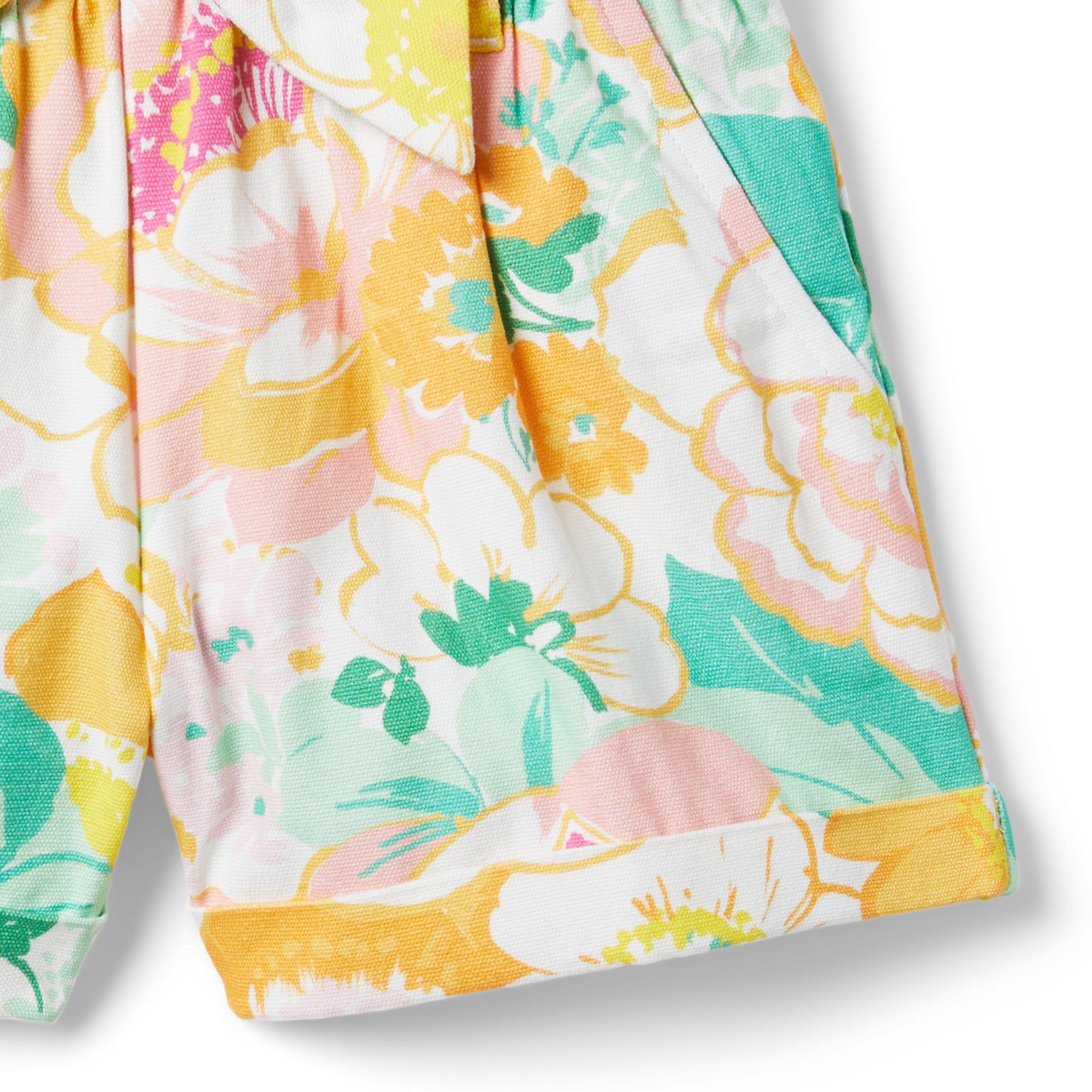 Floral Paperbag Waist Short image number 3