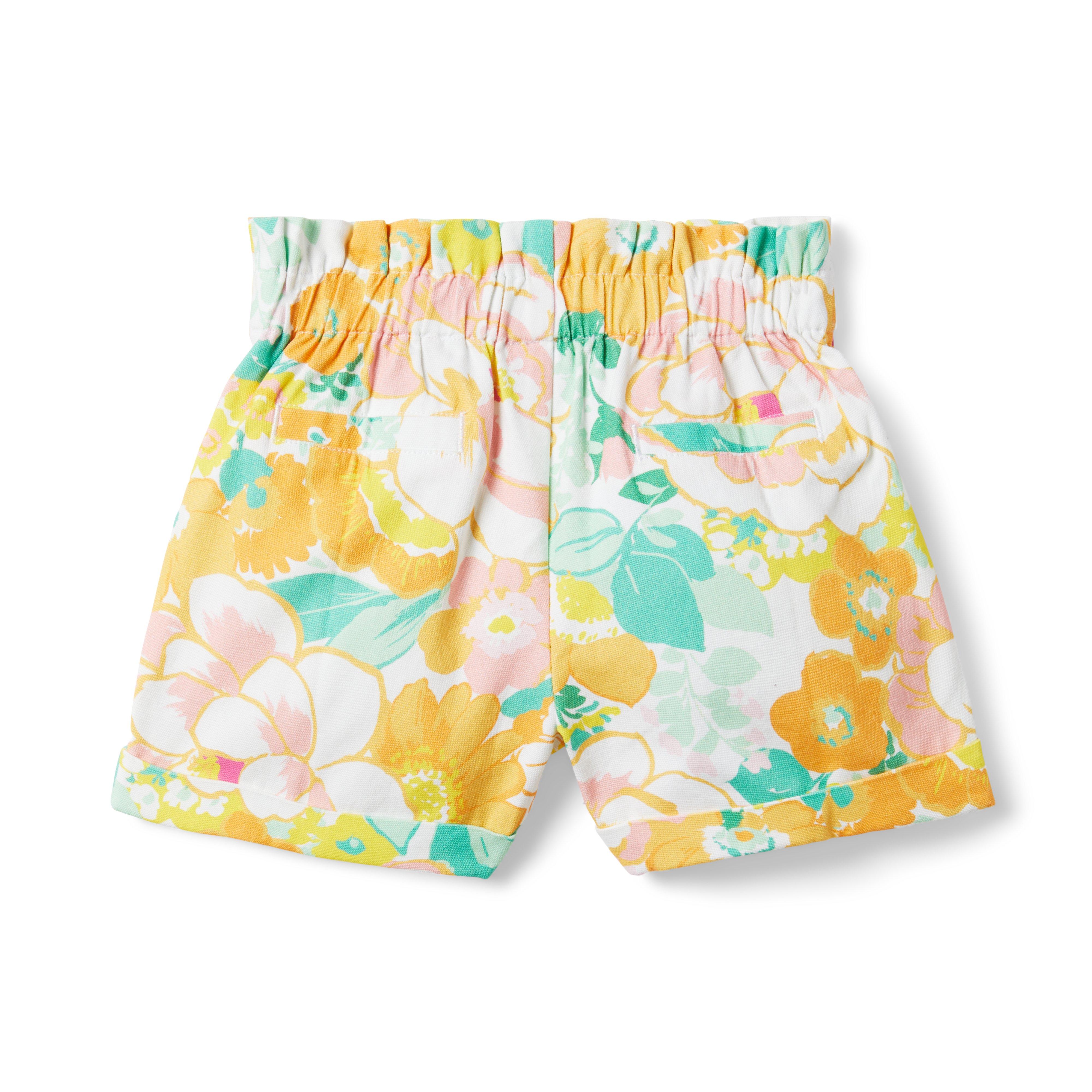 Floral Paperbag Waist Short image number 1