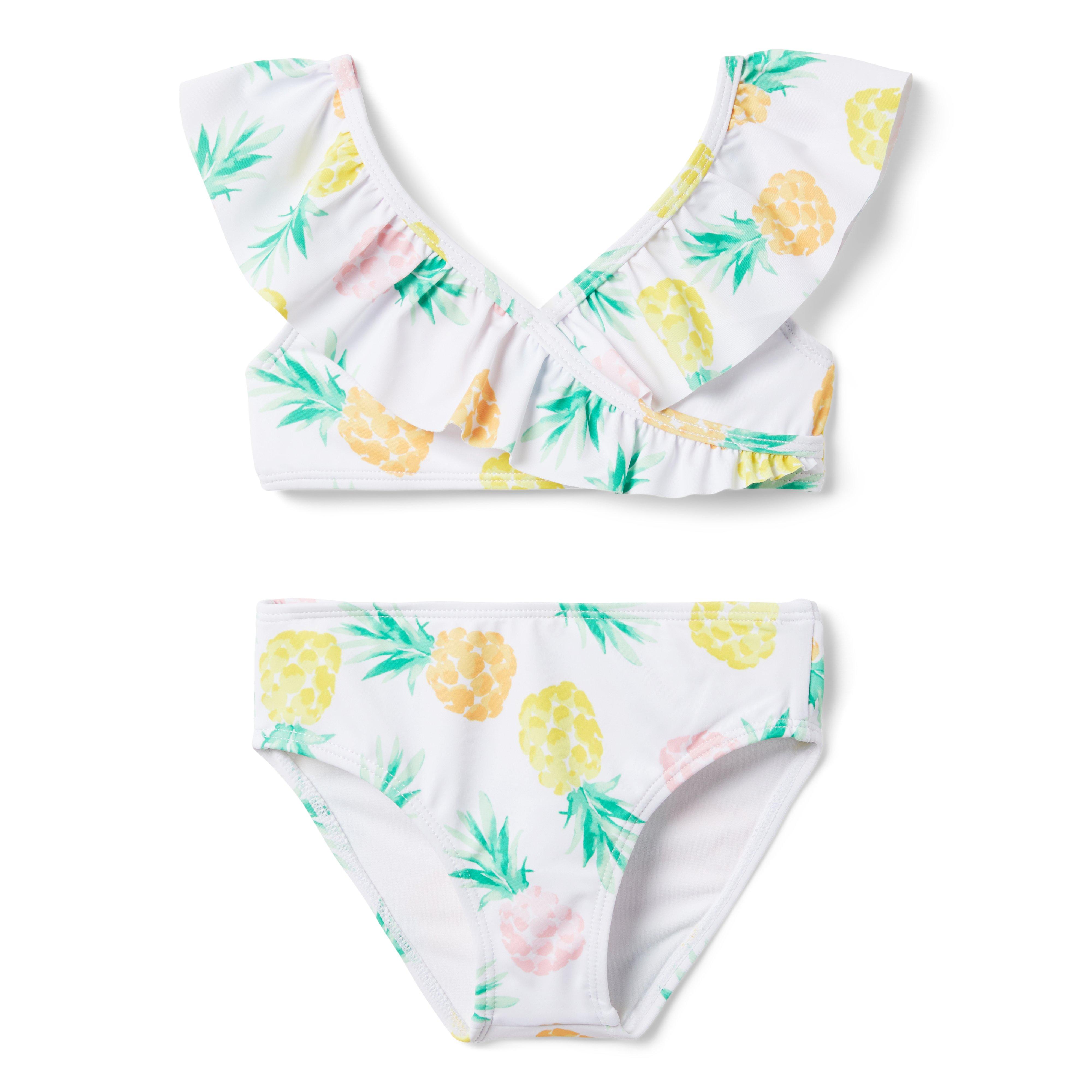 Recycled Pineapple Ruffle 2-Piece Swimsuit