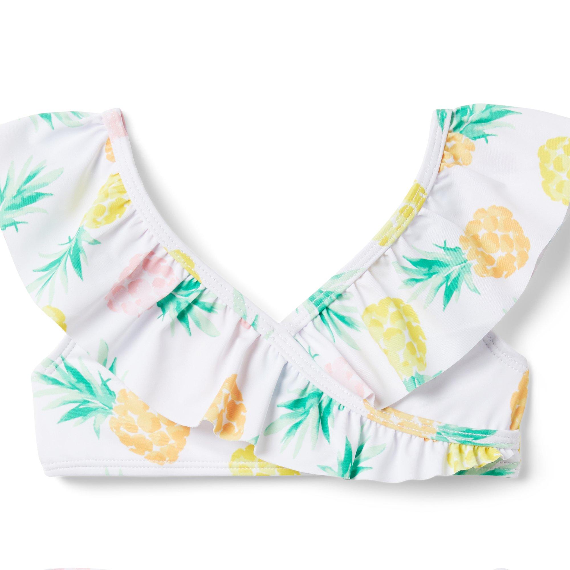 Recycled Pineapple Ruffle 2-Piece Swimsuit image number 2