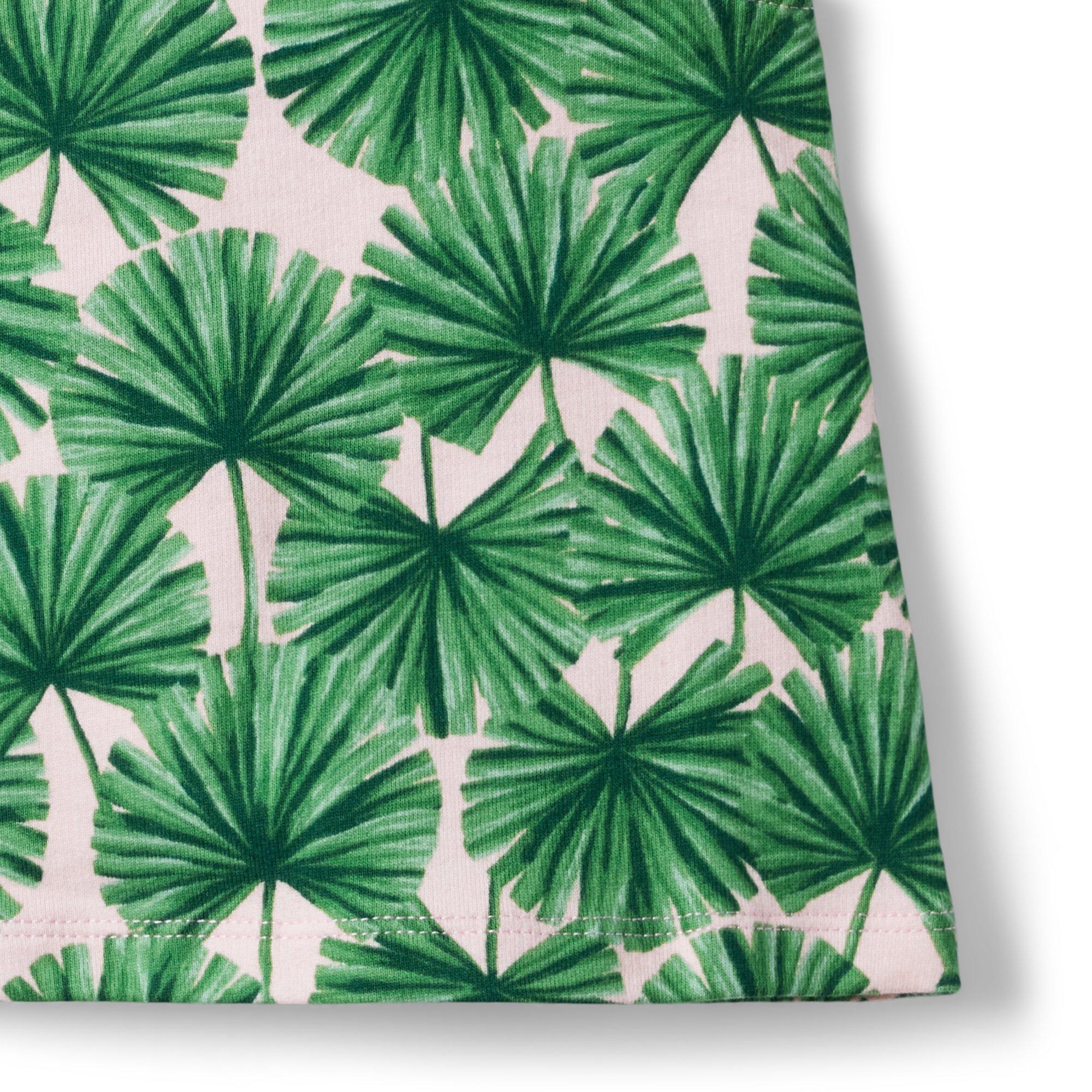 Palm Ruffle Strap Cropped Top image number 3