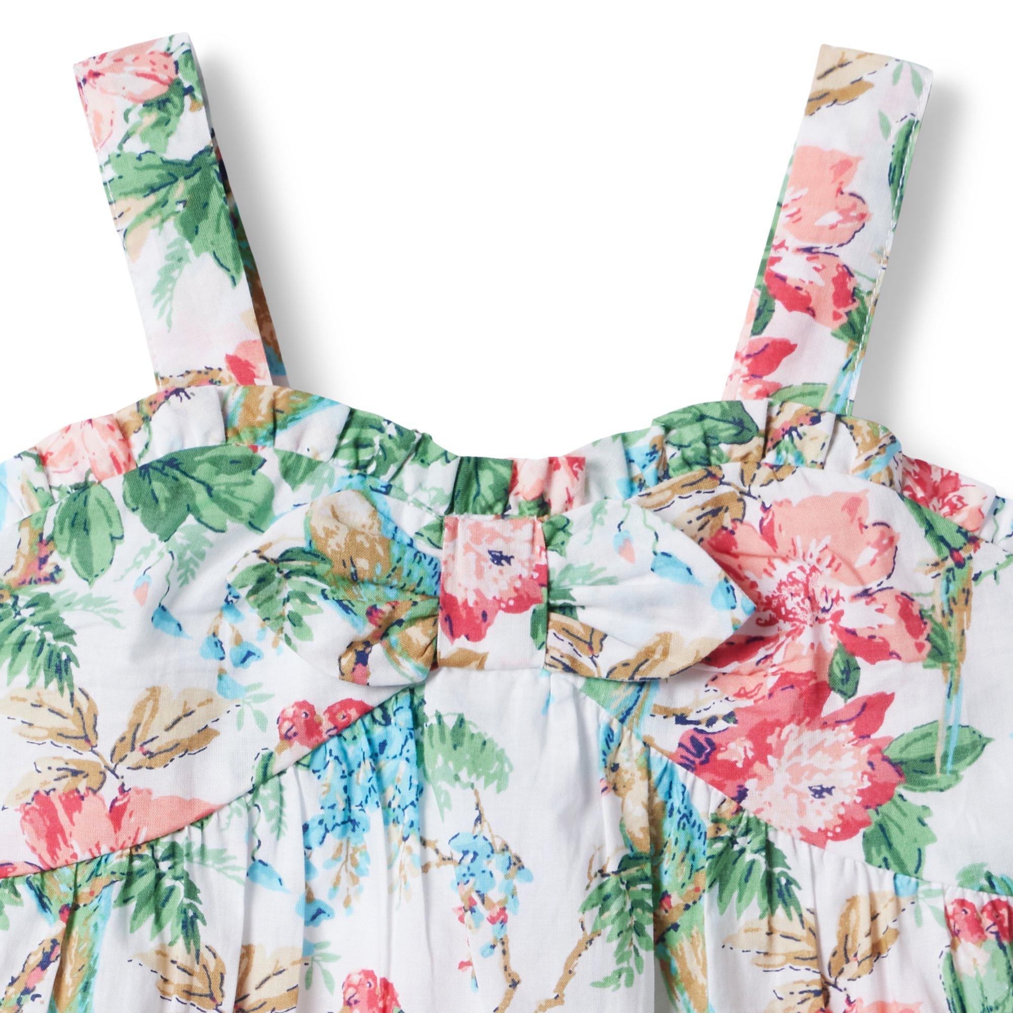 Tropical Floral Bow Top image number 1
