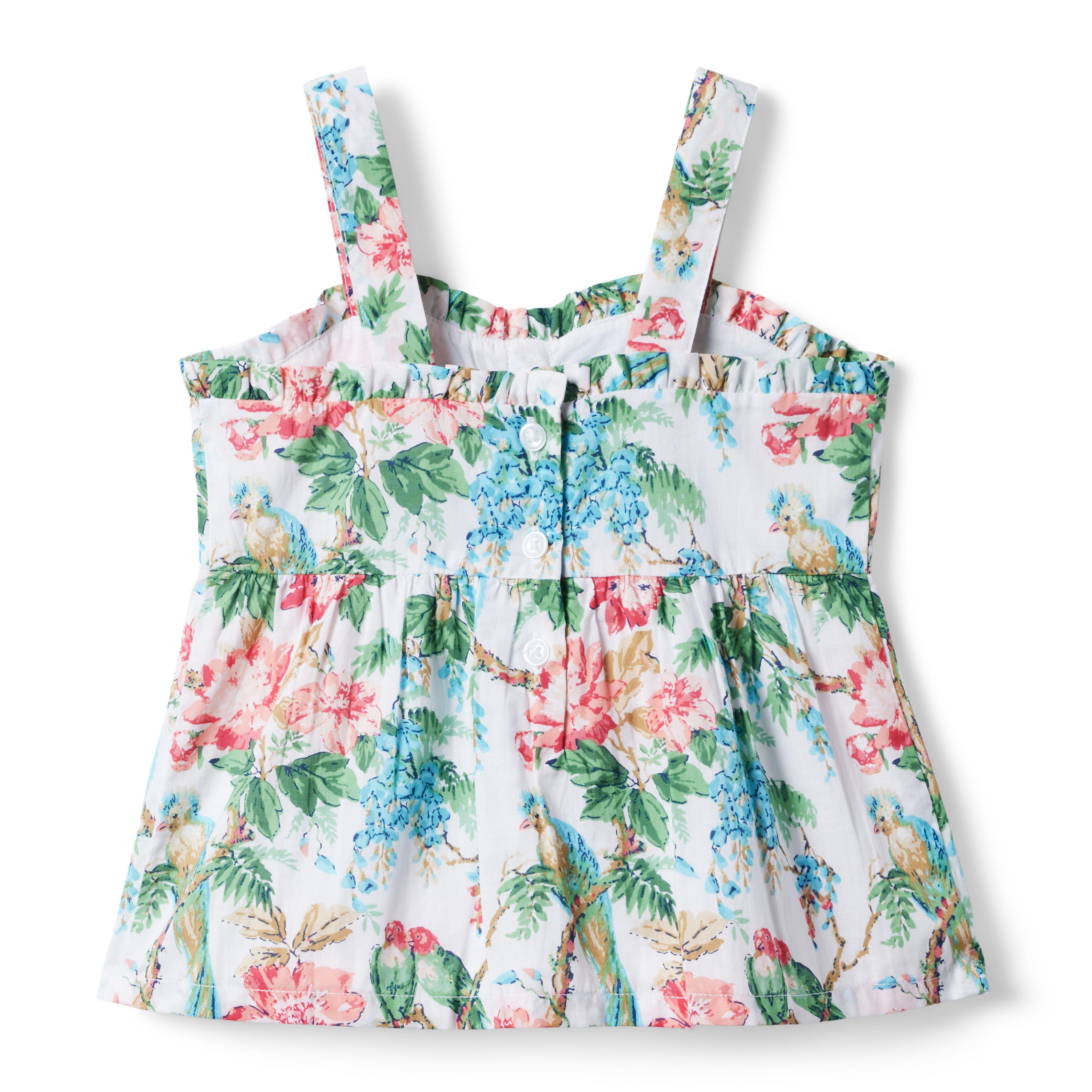 Tropical Floral Bow Top image number 2
